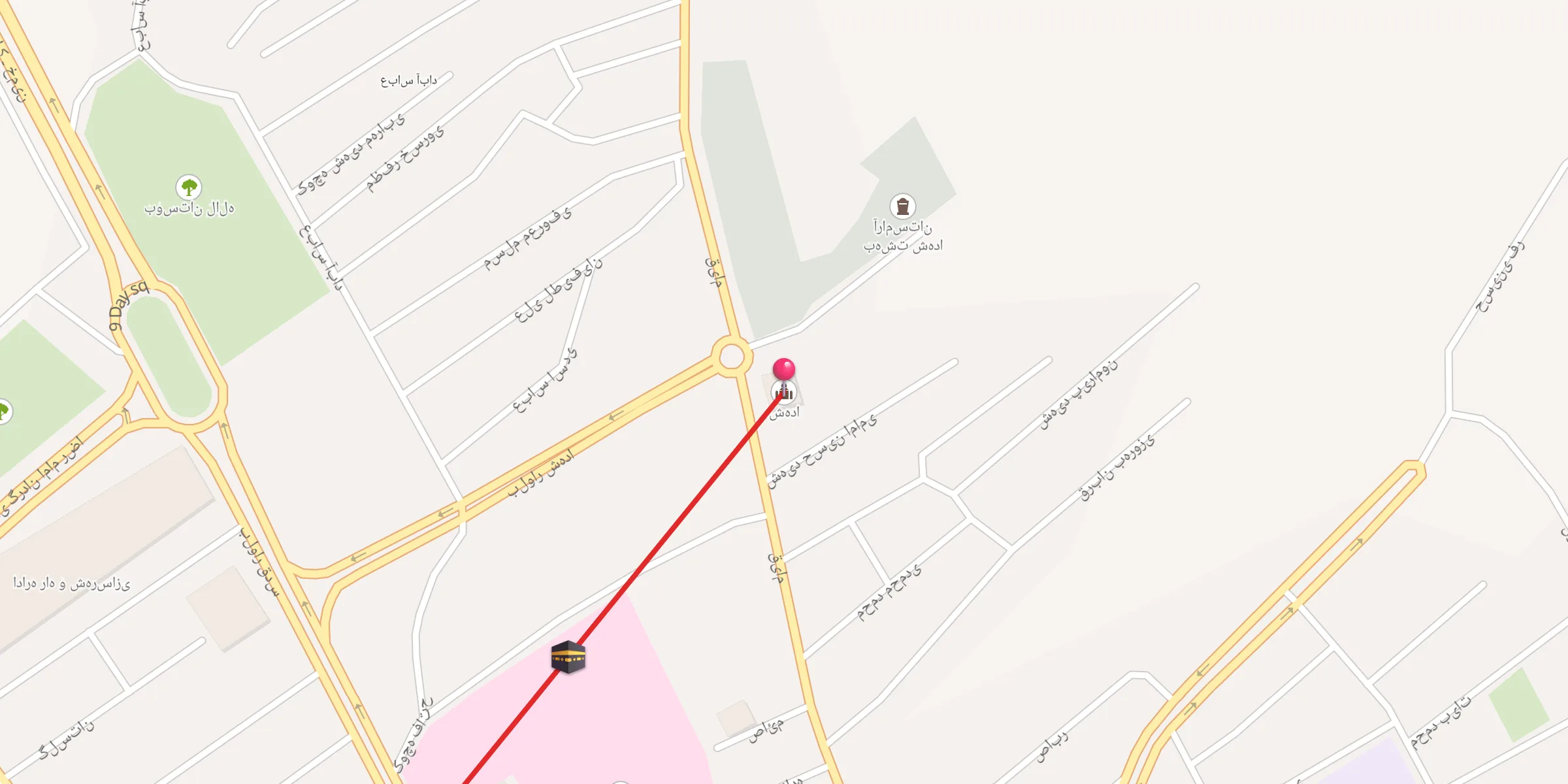 Carte de localisation : شهدا