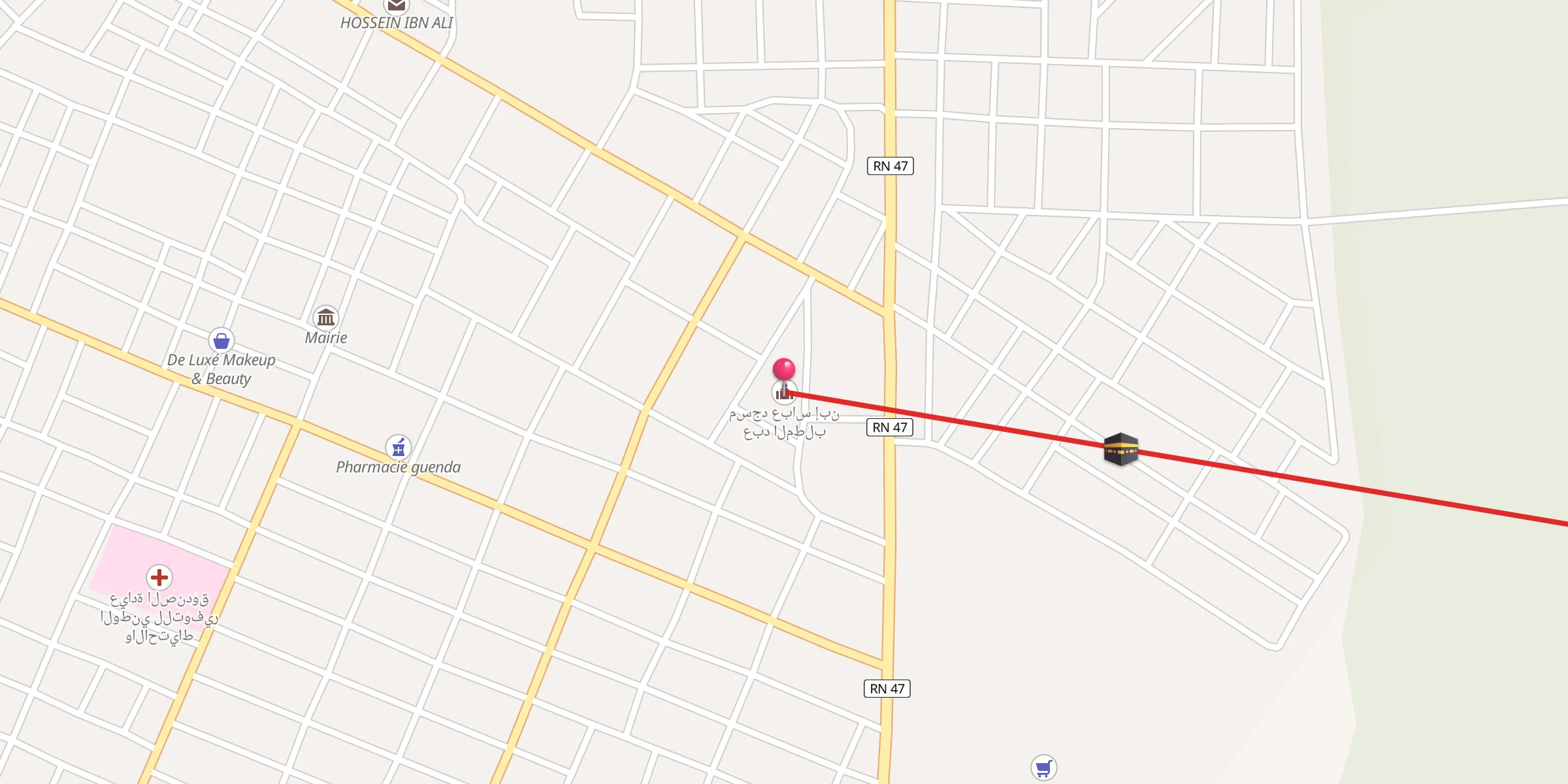 Carte de localisation : مسجد عباس إبن عبد المطلب