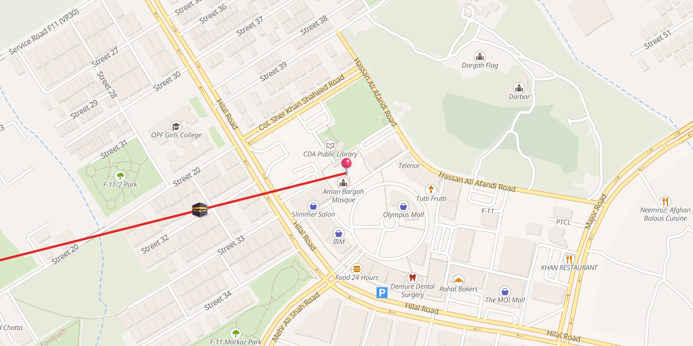 Carte de localisation : Imam Bargah