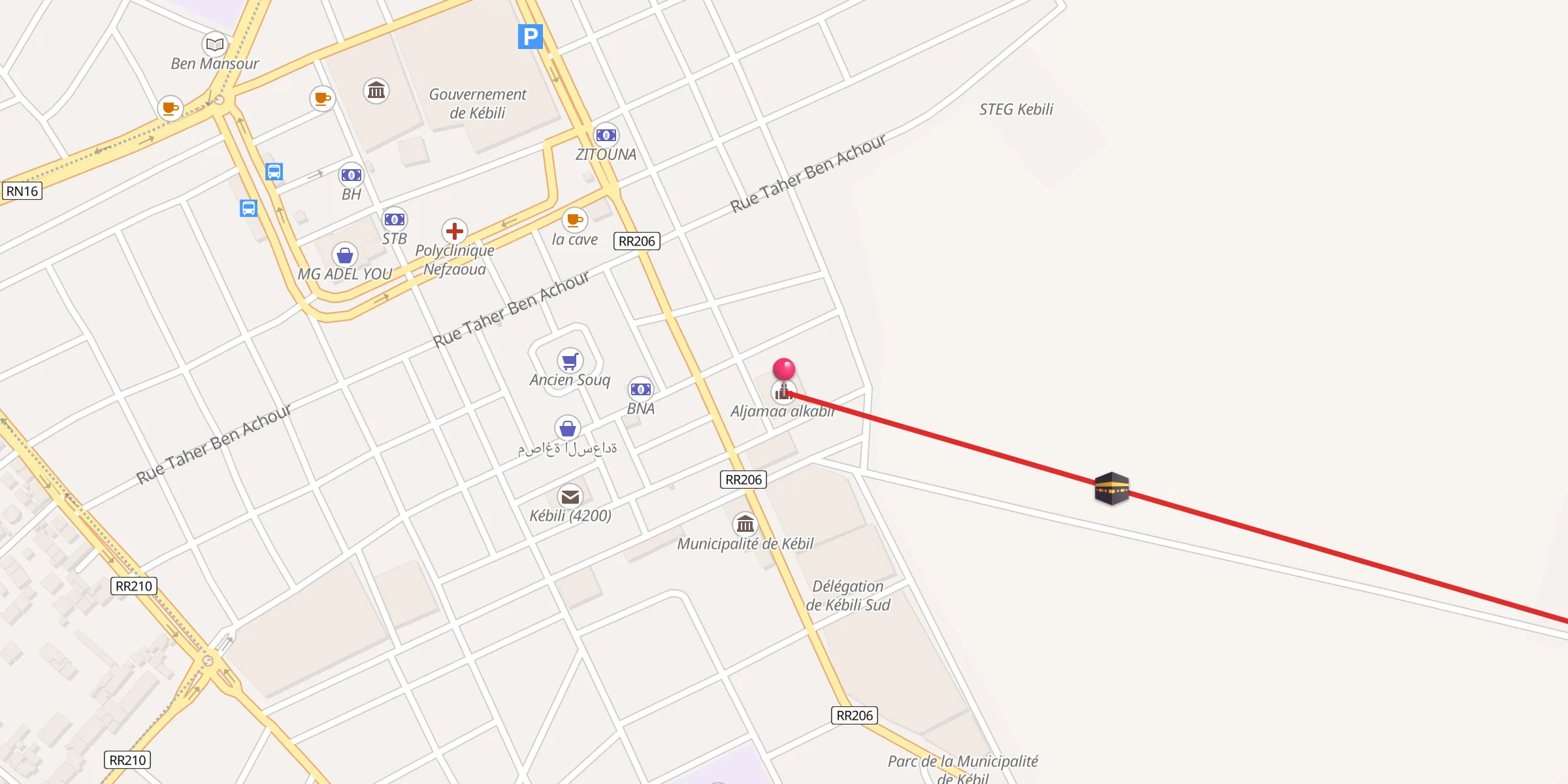 Carte de localisation : Aljamaa alkabir