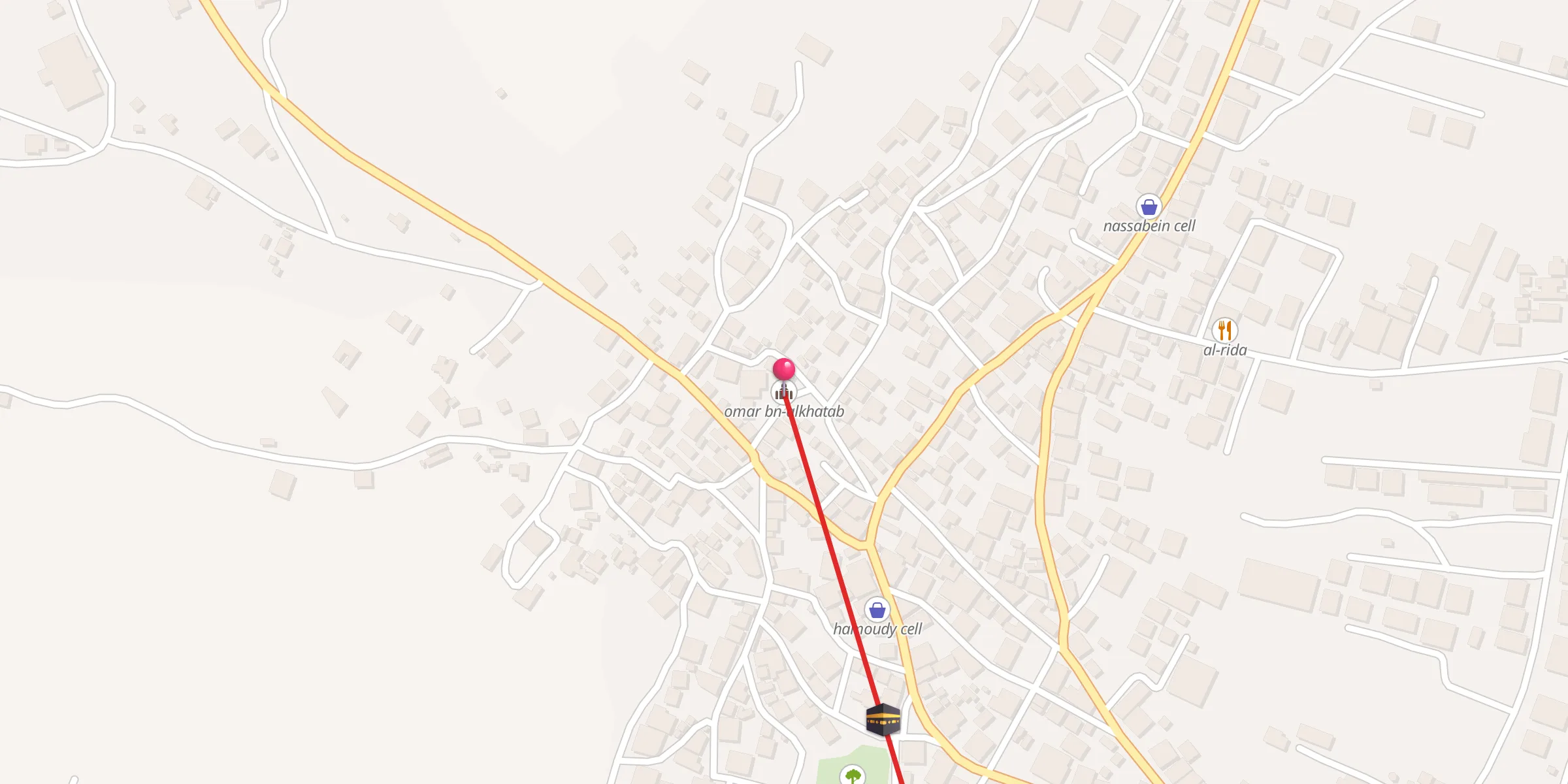 Carte de localisation : omar bn-alkhatab