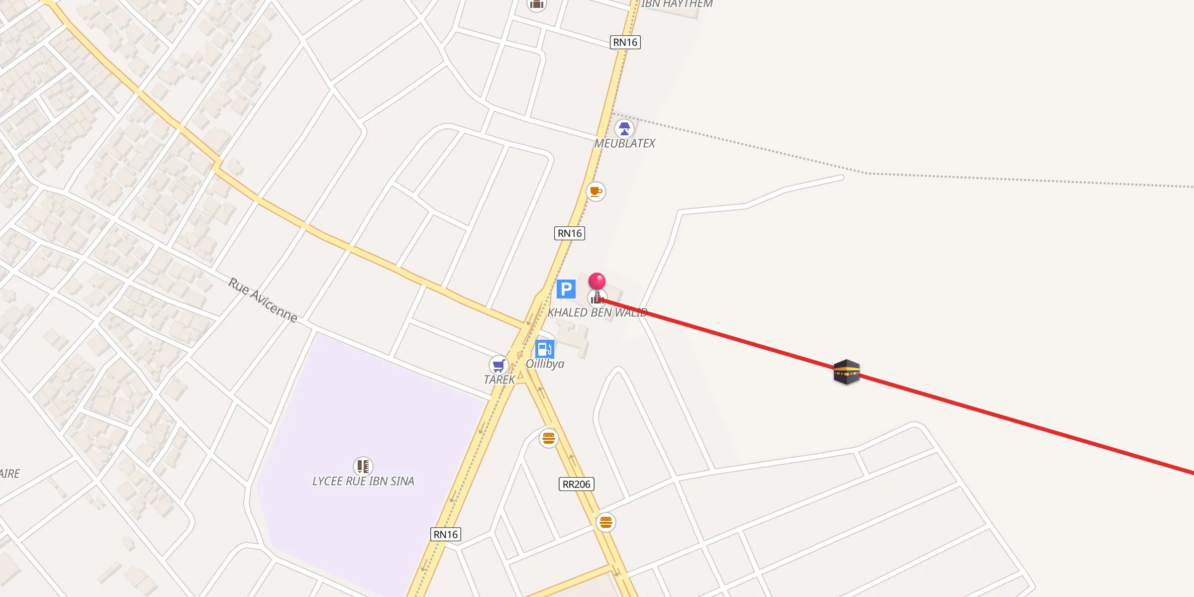 Carte de localisation : KHALED BEN WALID
