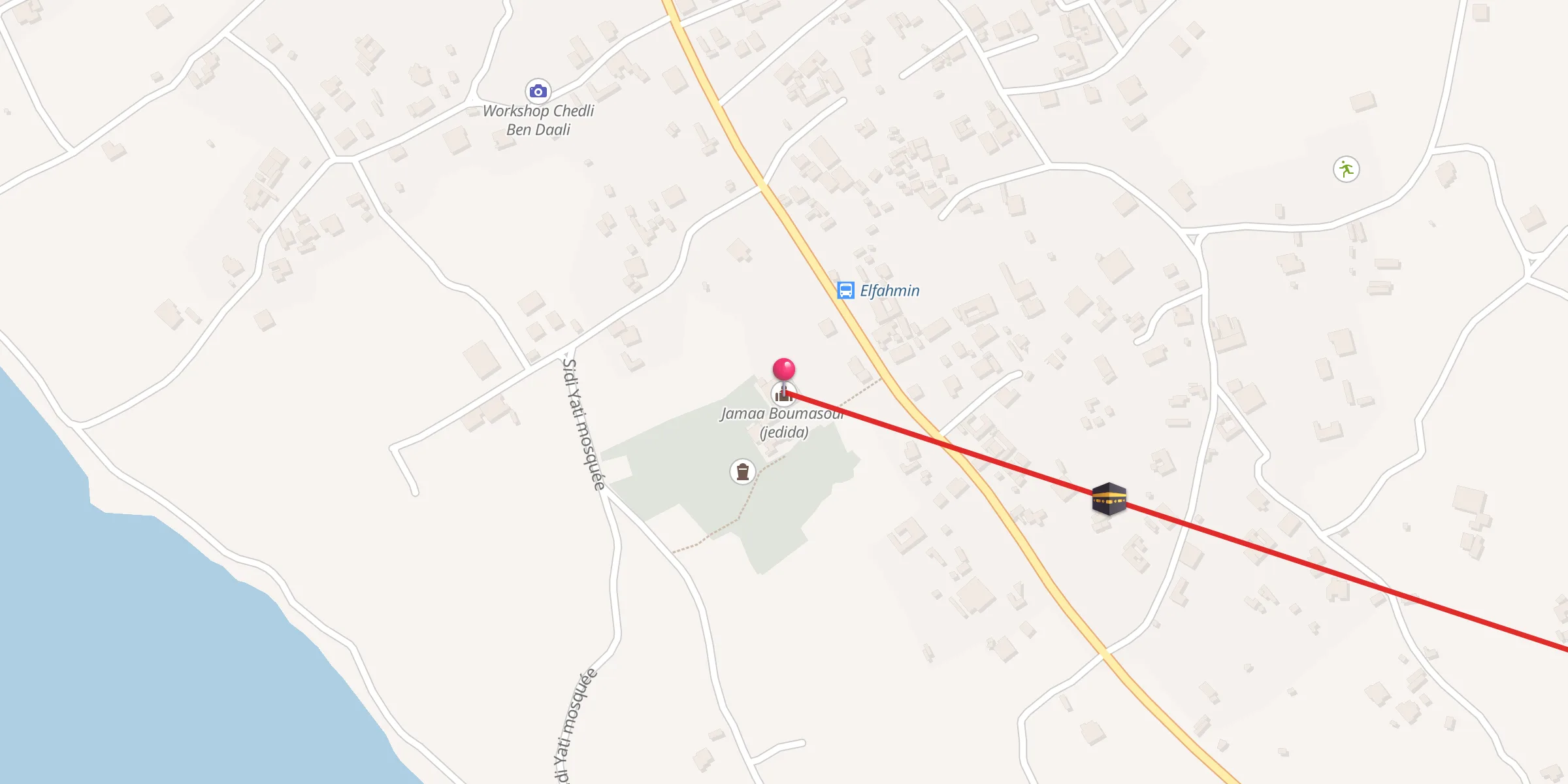 Carte de localisation : Jamaa Boumasour (jedida)