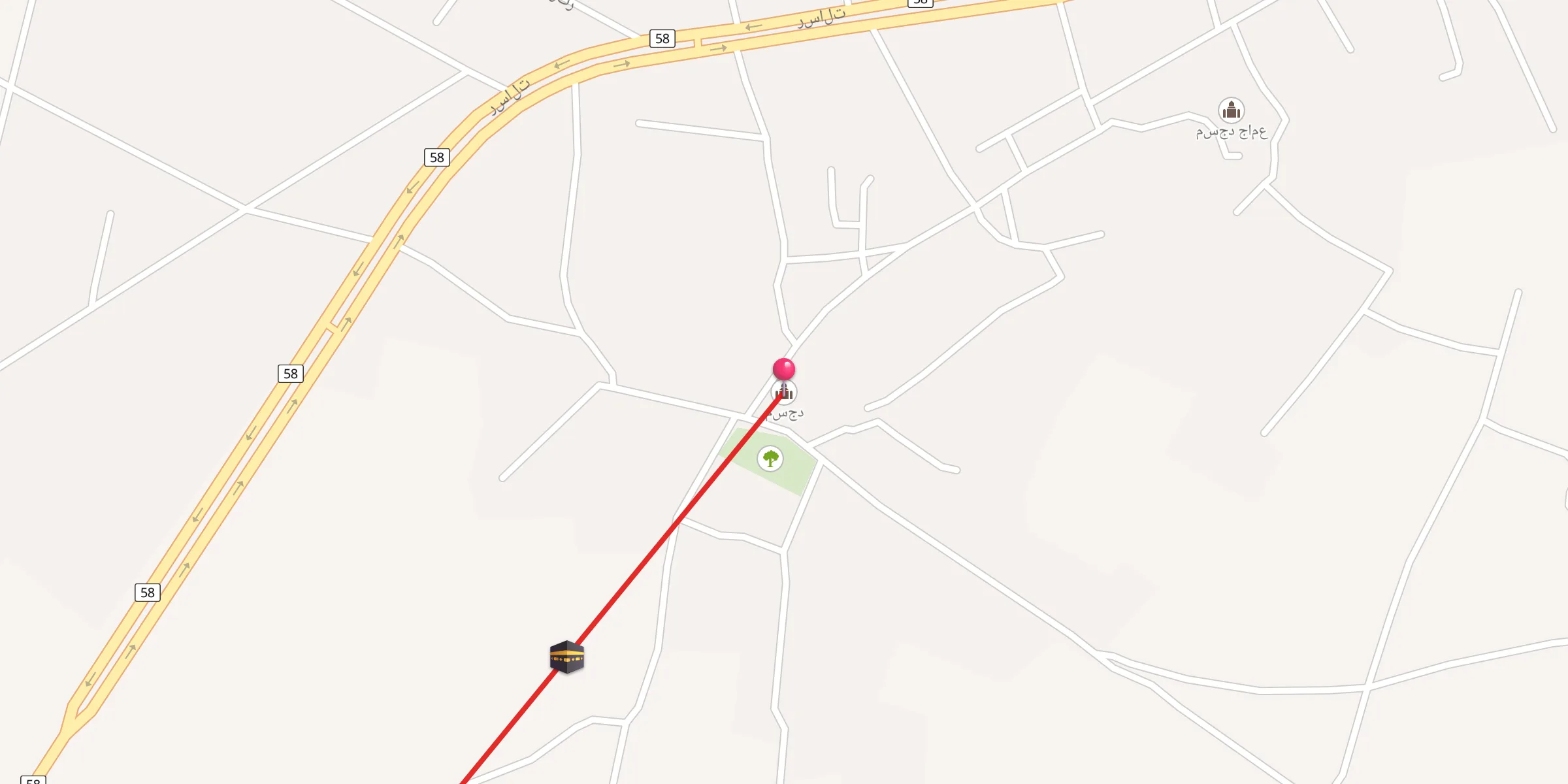 Carte de localisation : مسجد