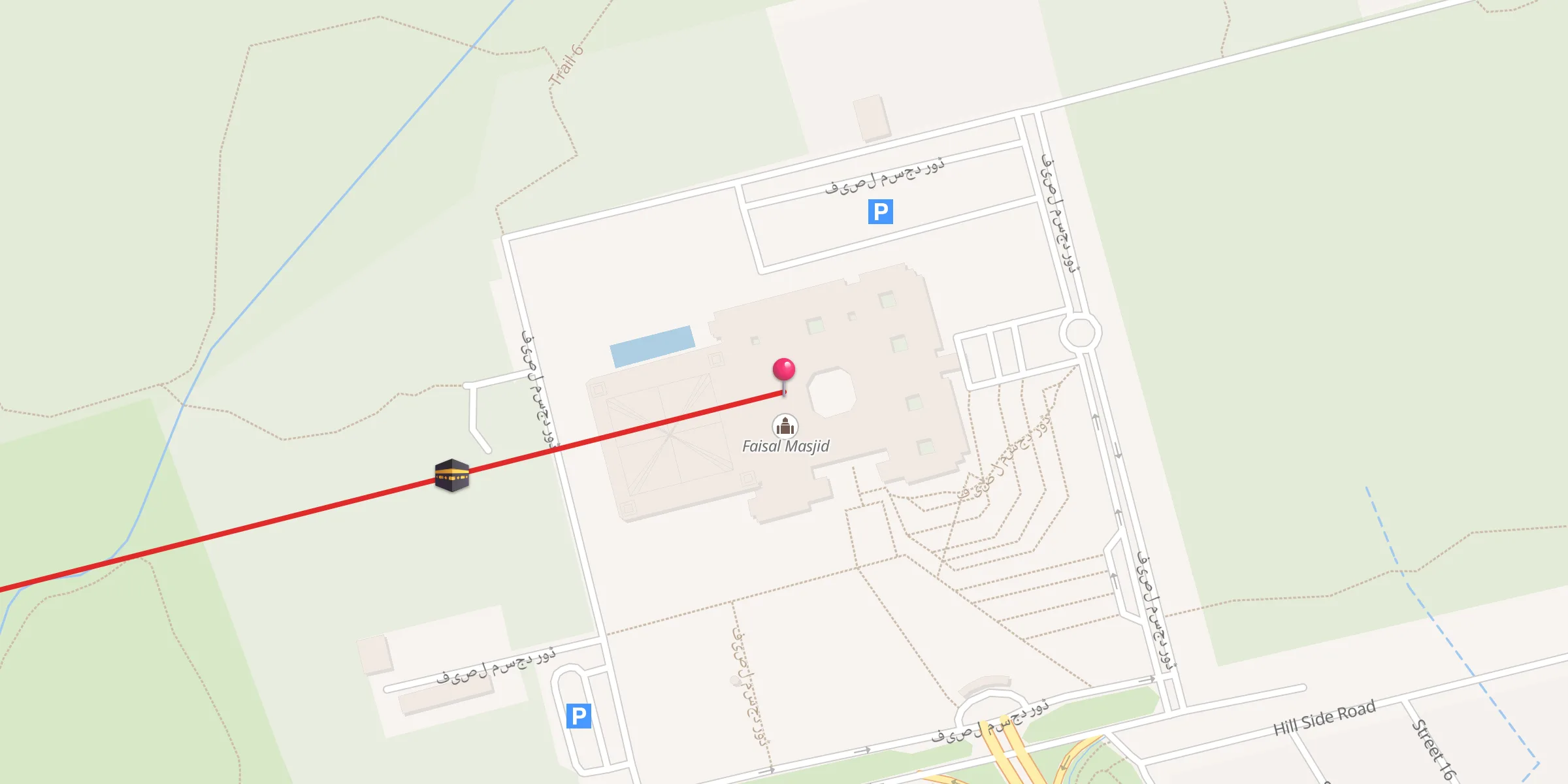 Carte de localisation : Faisal Mosque