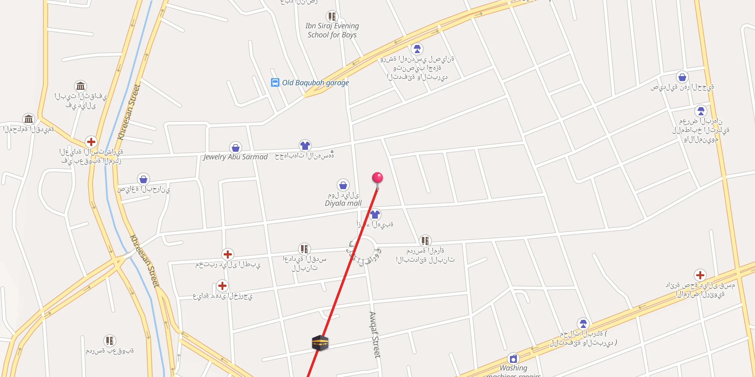 Carte de localisation : جامع الفاروق