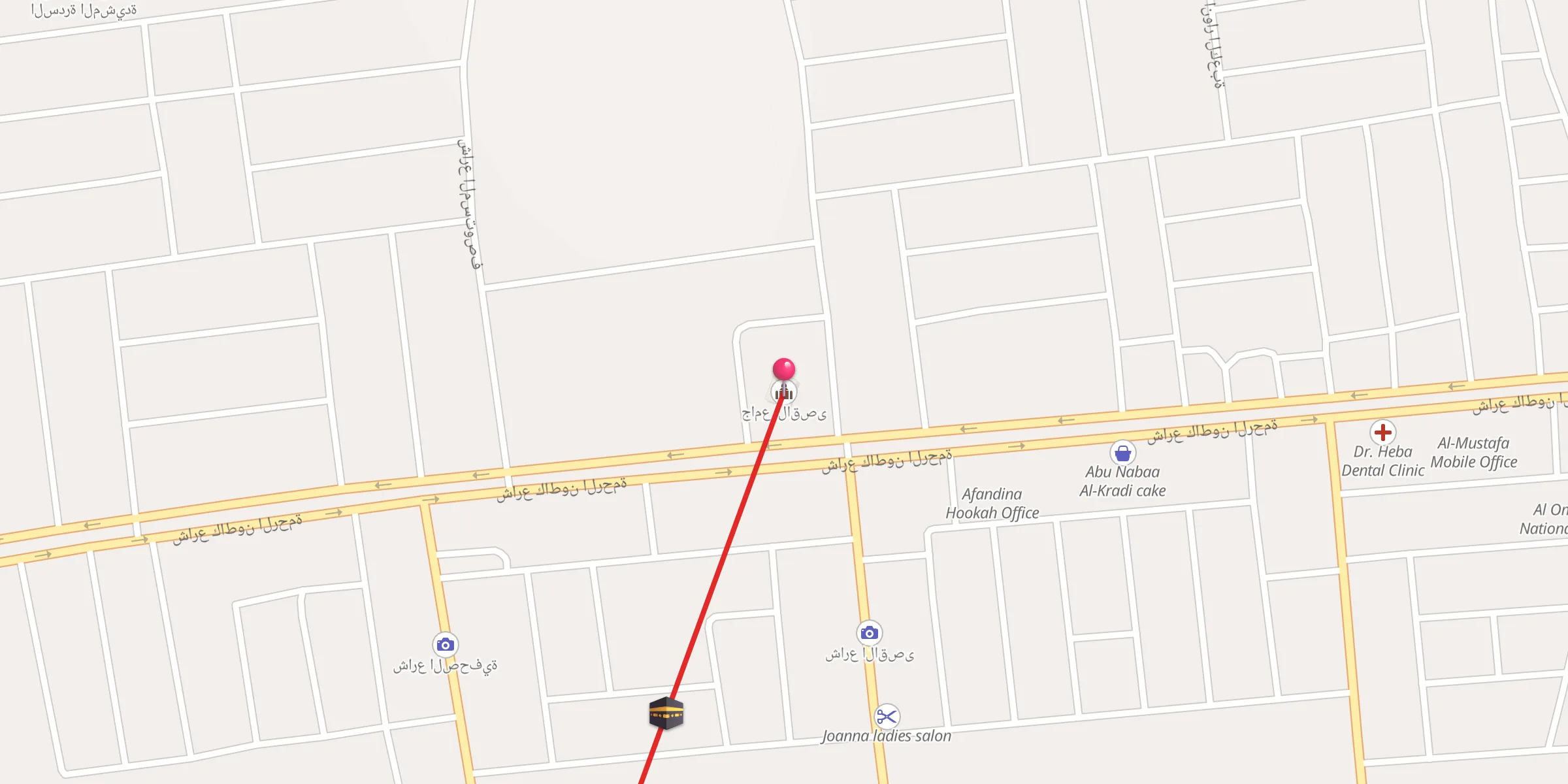 Carte de localisation : جامع الاقصى
