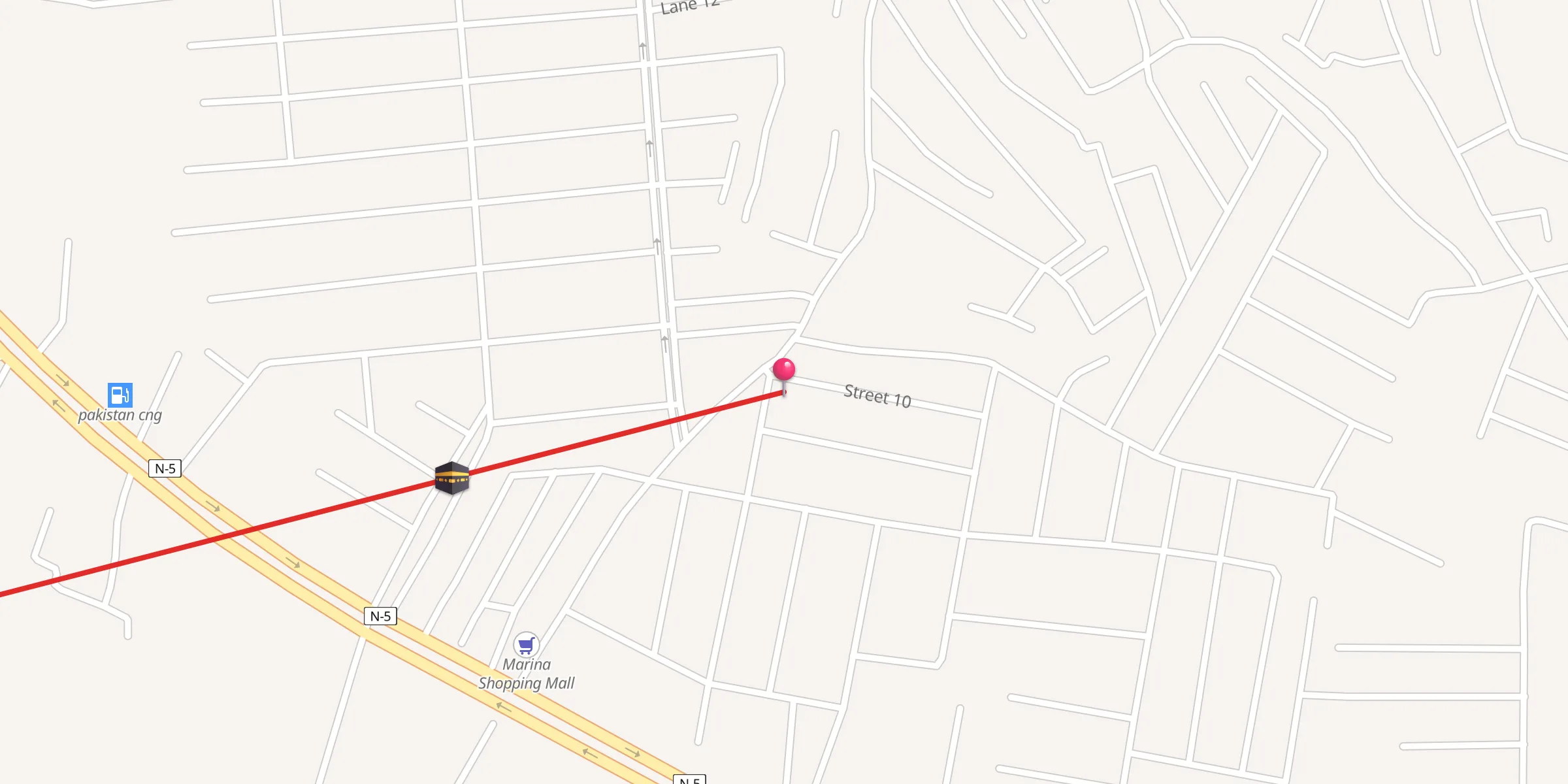 Carte de localisation : Maulana Ehsan Shb Madrassa Irfan