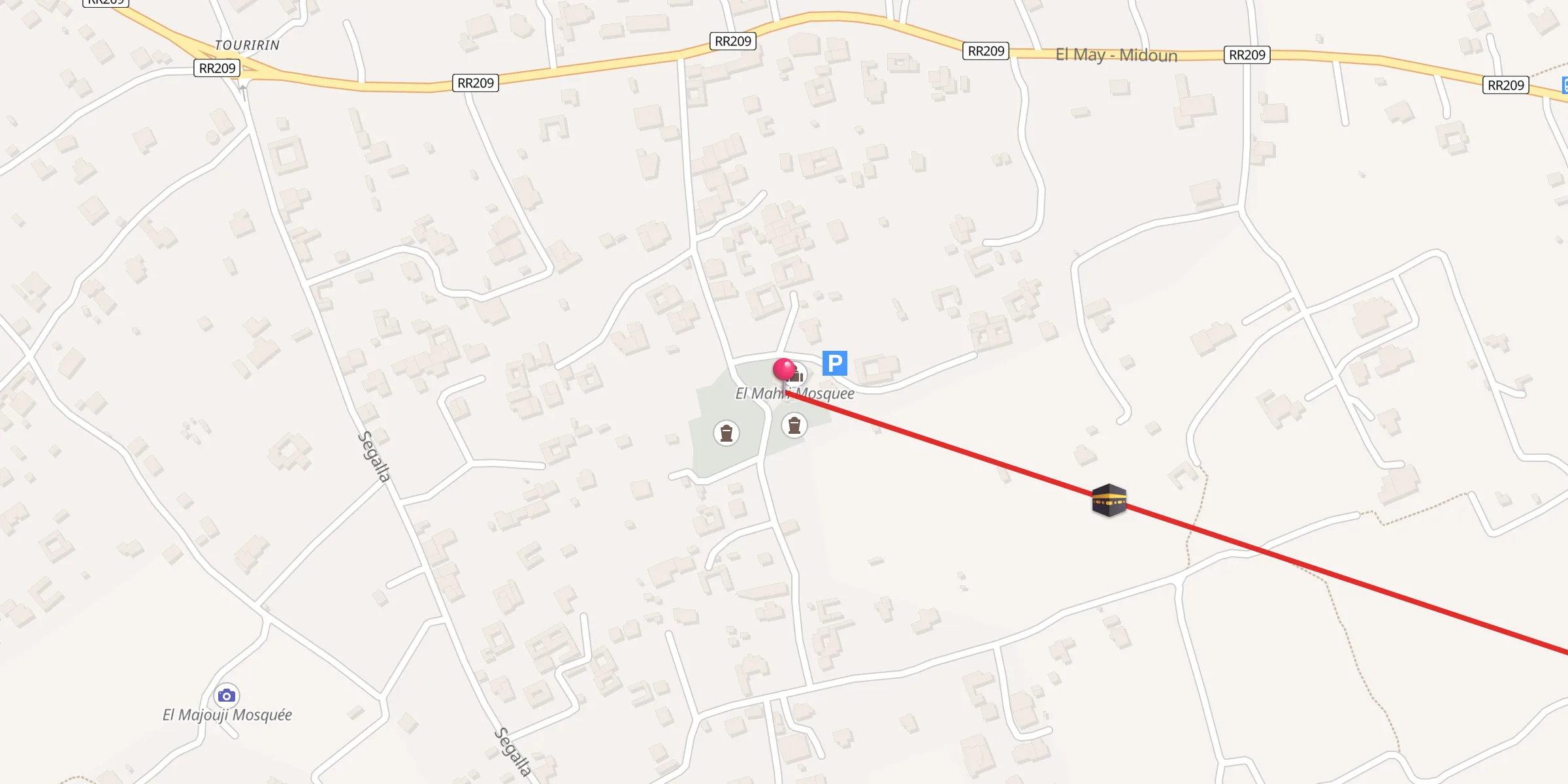 Carte de localisation : El Mahri Mosquee