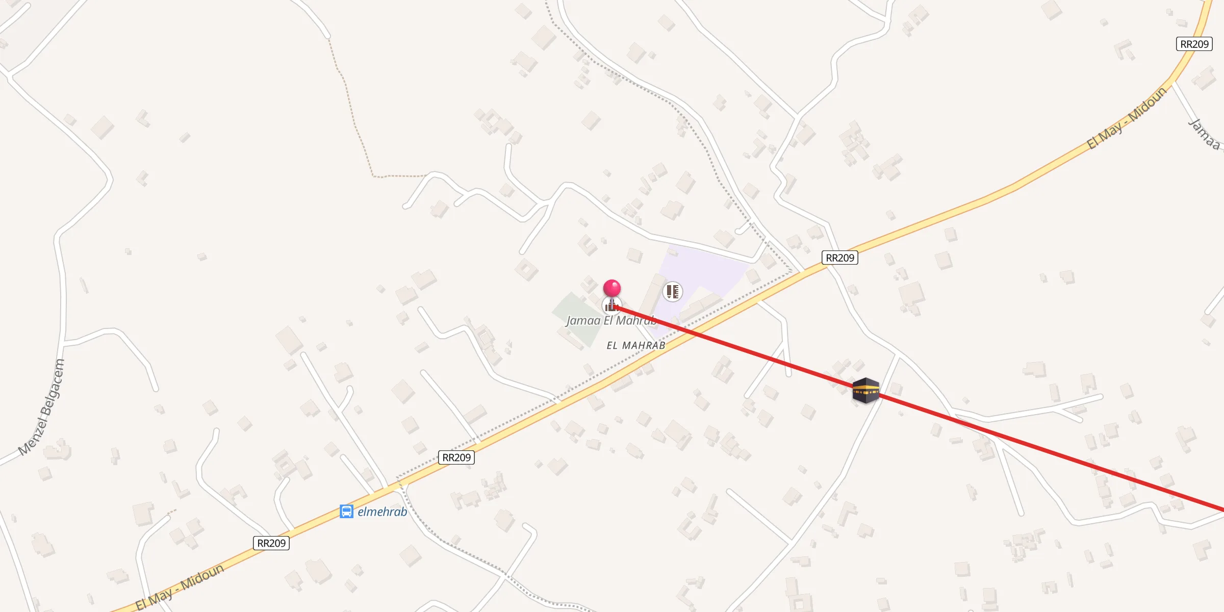 Carte de localisation : Jamaa El Mahrab