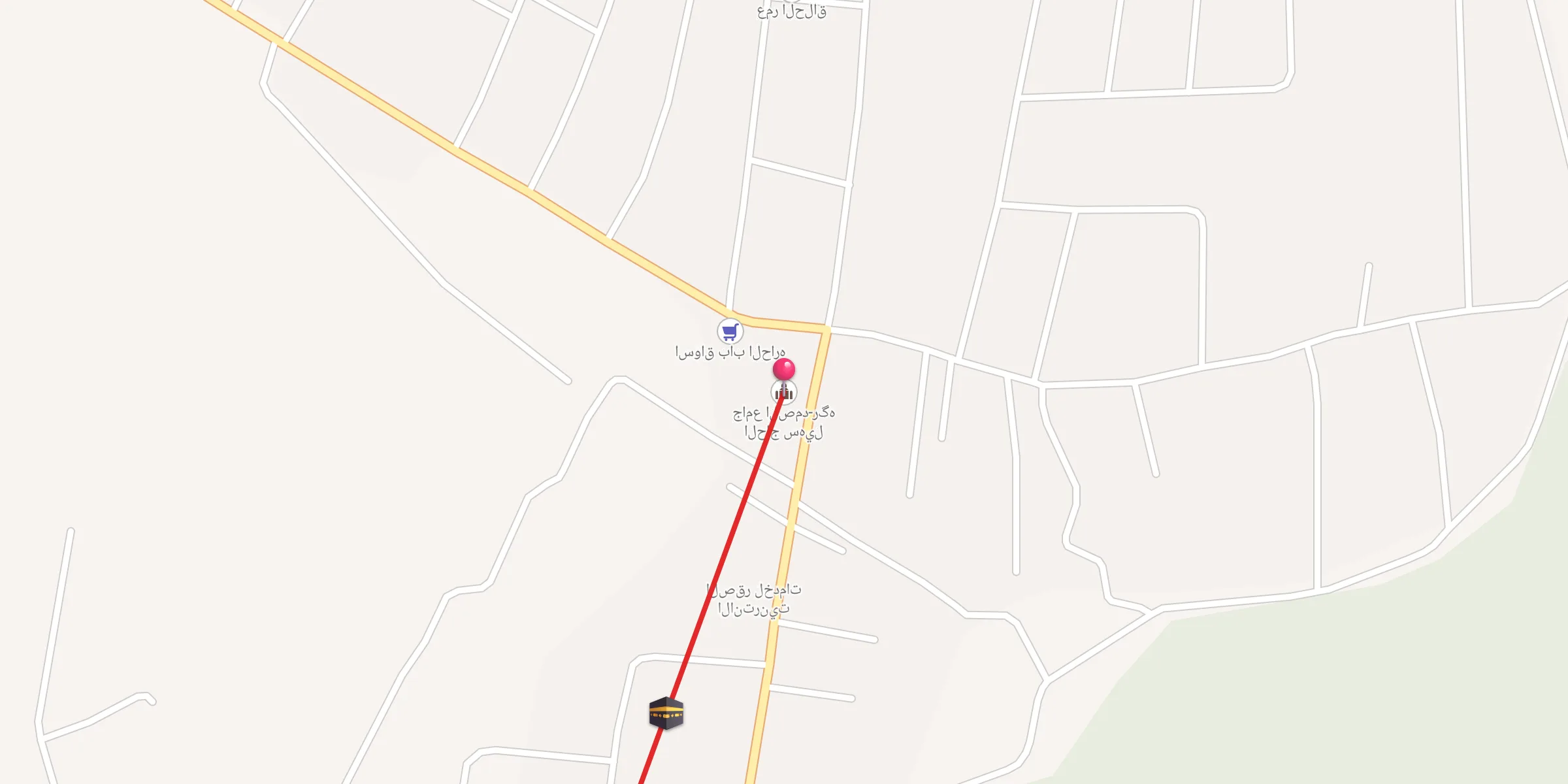 Carte de localisation : جامع الصمد-رگه الحاج سهيل