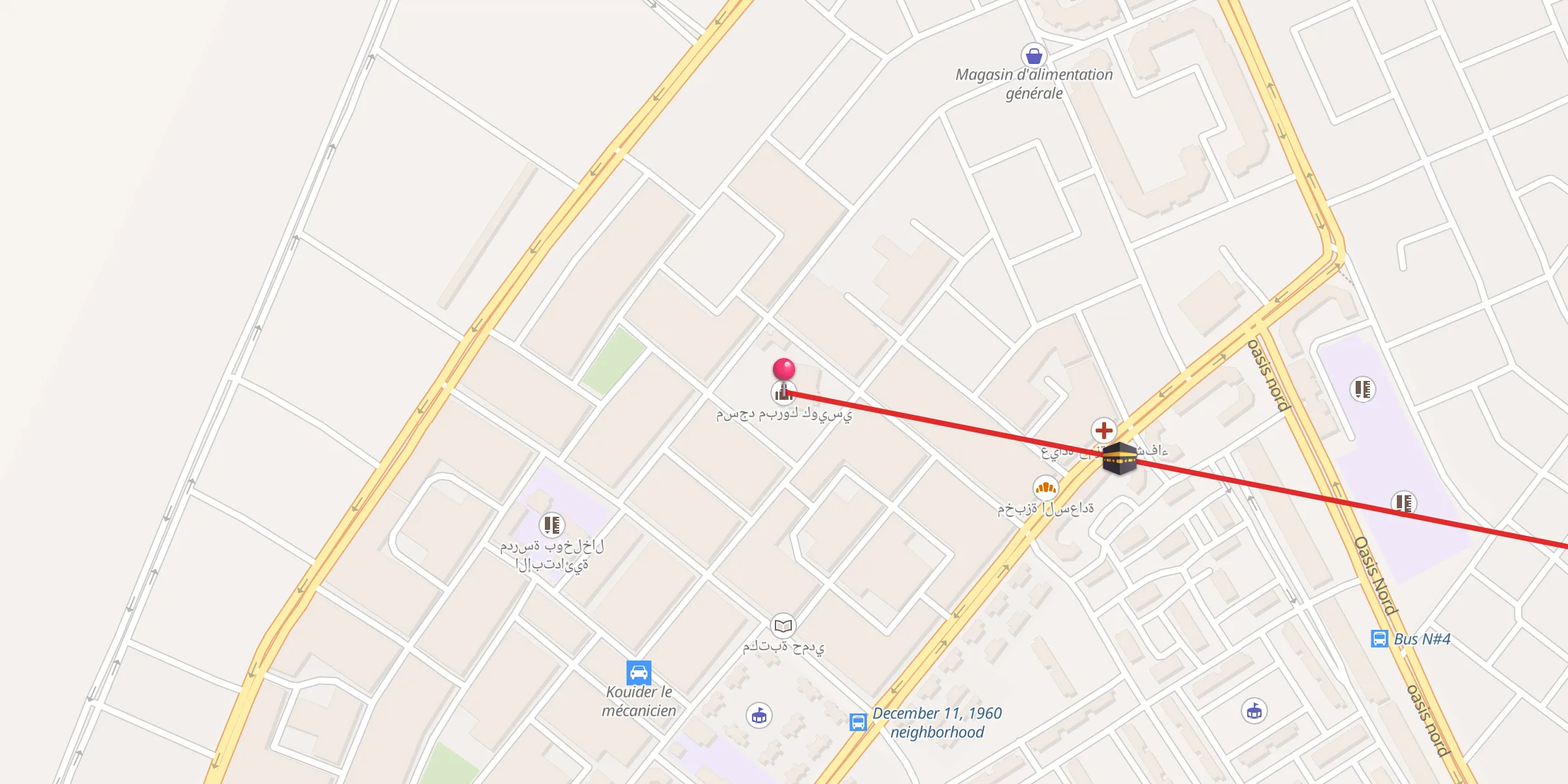 Carte de localisation : مسجد مبروك كويسي