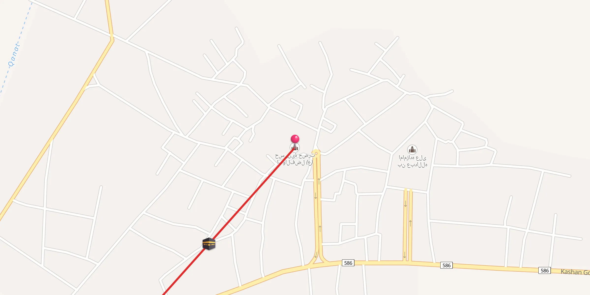 Carte de localisation : حسینیۀ حضرت ابوالفضل (ع)