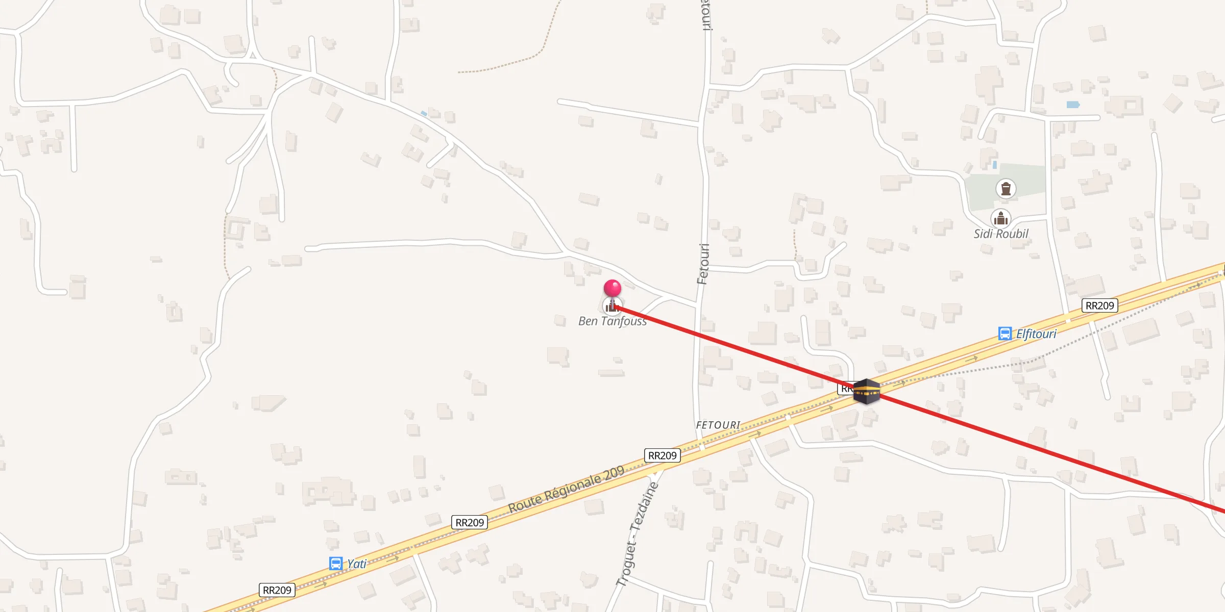 Carte de localisation : Ben Tanfouss