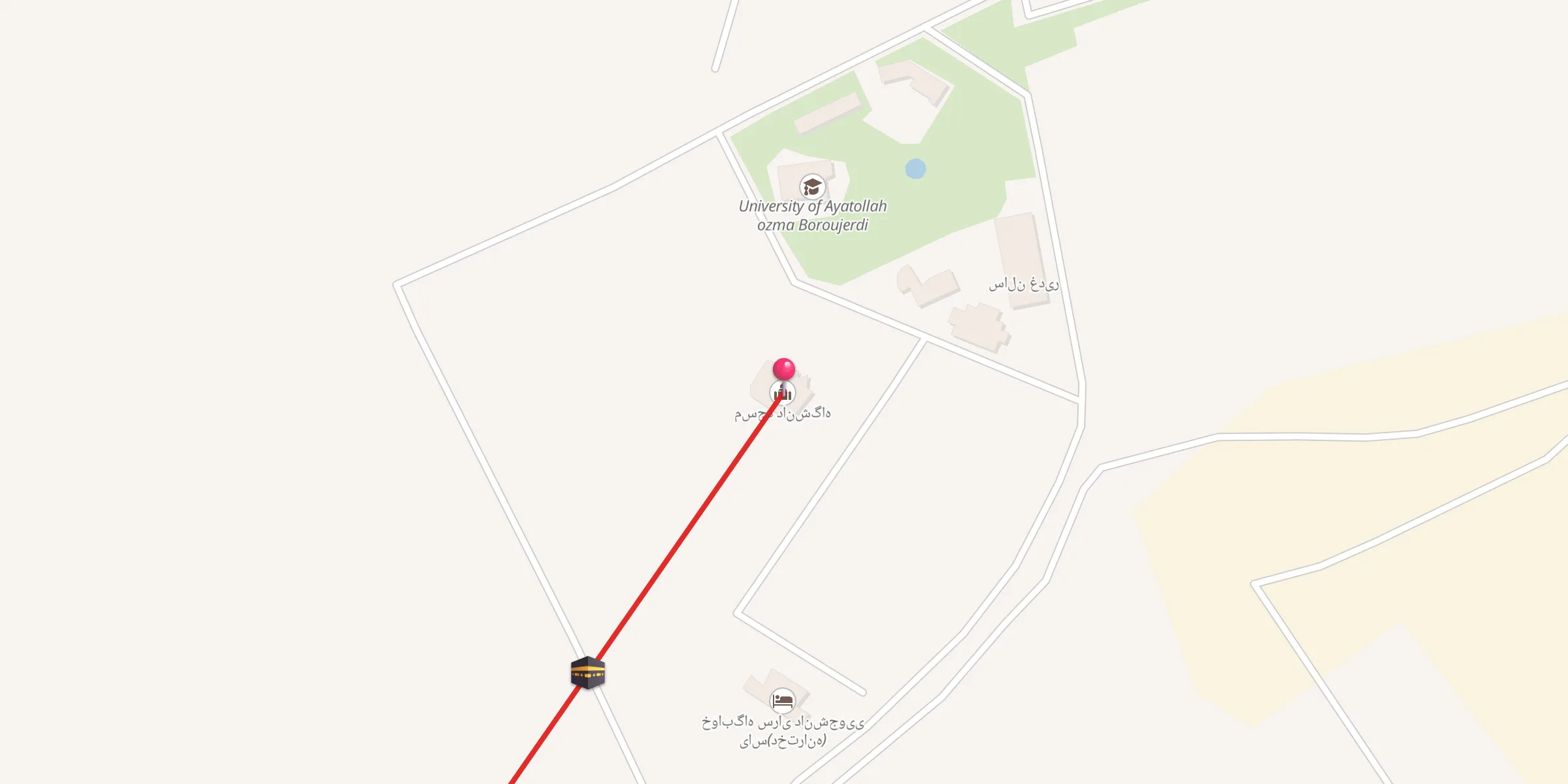 Carte de localisation : مسجد دانشگاه