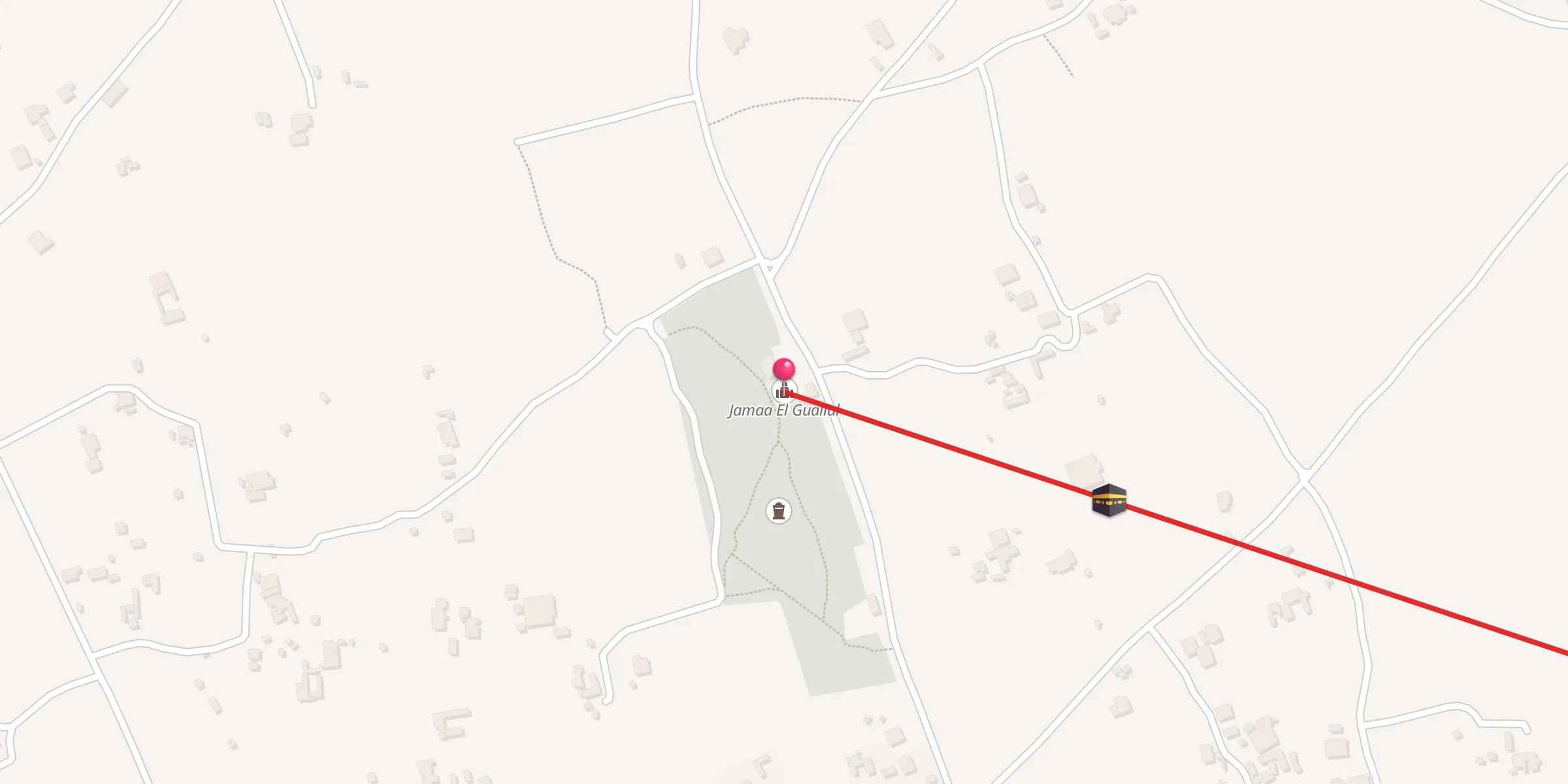 Carte de localisation : Jamaa El Guallal