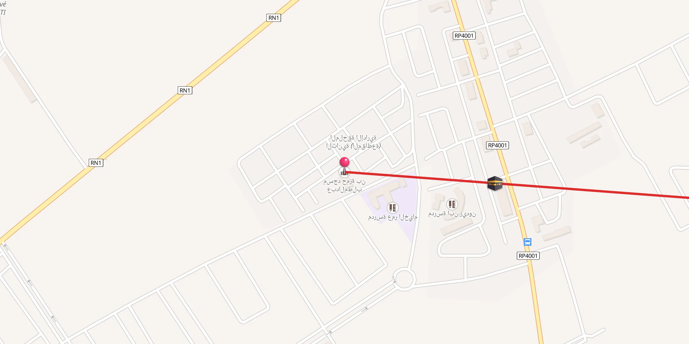 Carte de localisation : مسجد حمزة بن عبدالمطلب