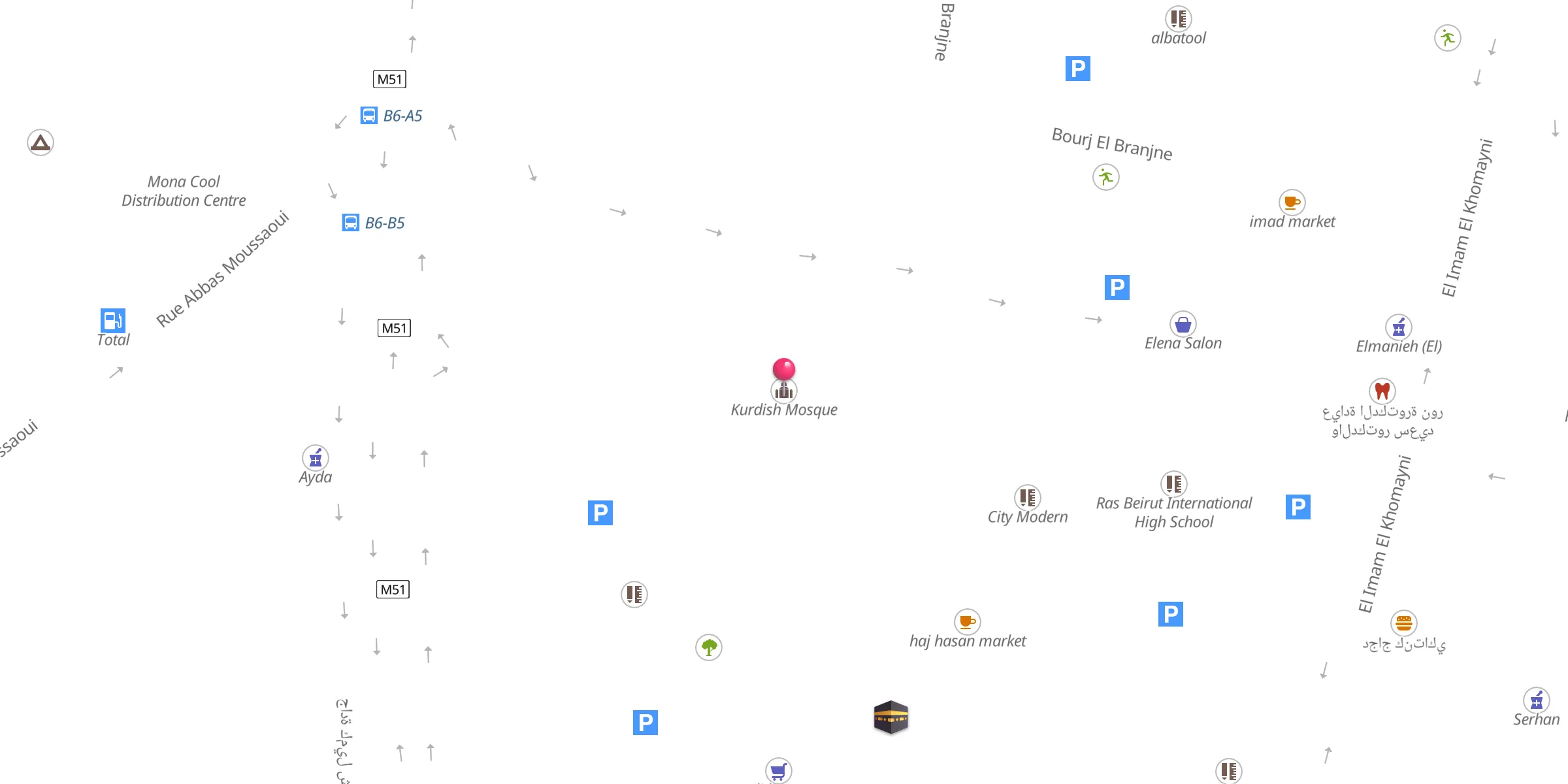 Carte de localisation : Kurdish Mosque