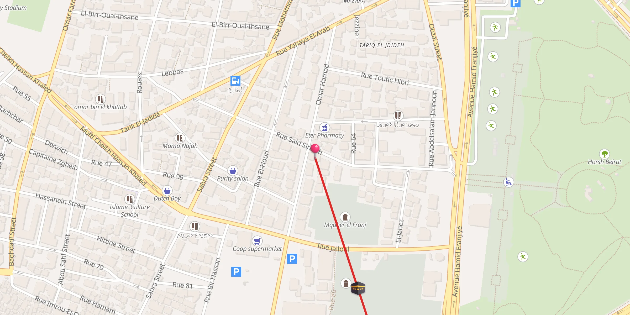Carte de localisation : جامع حمد