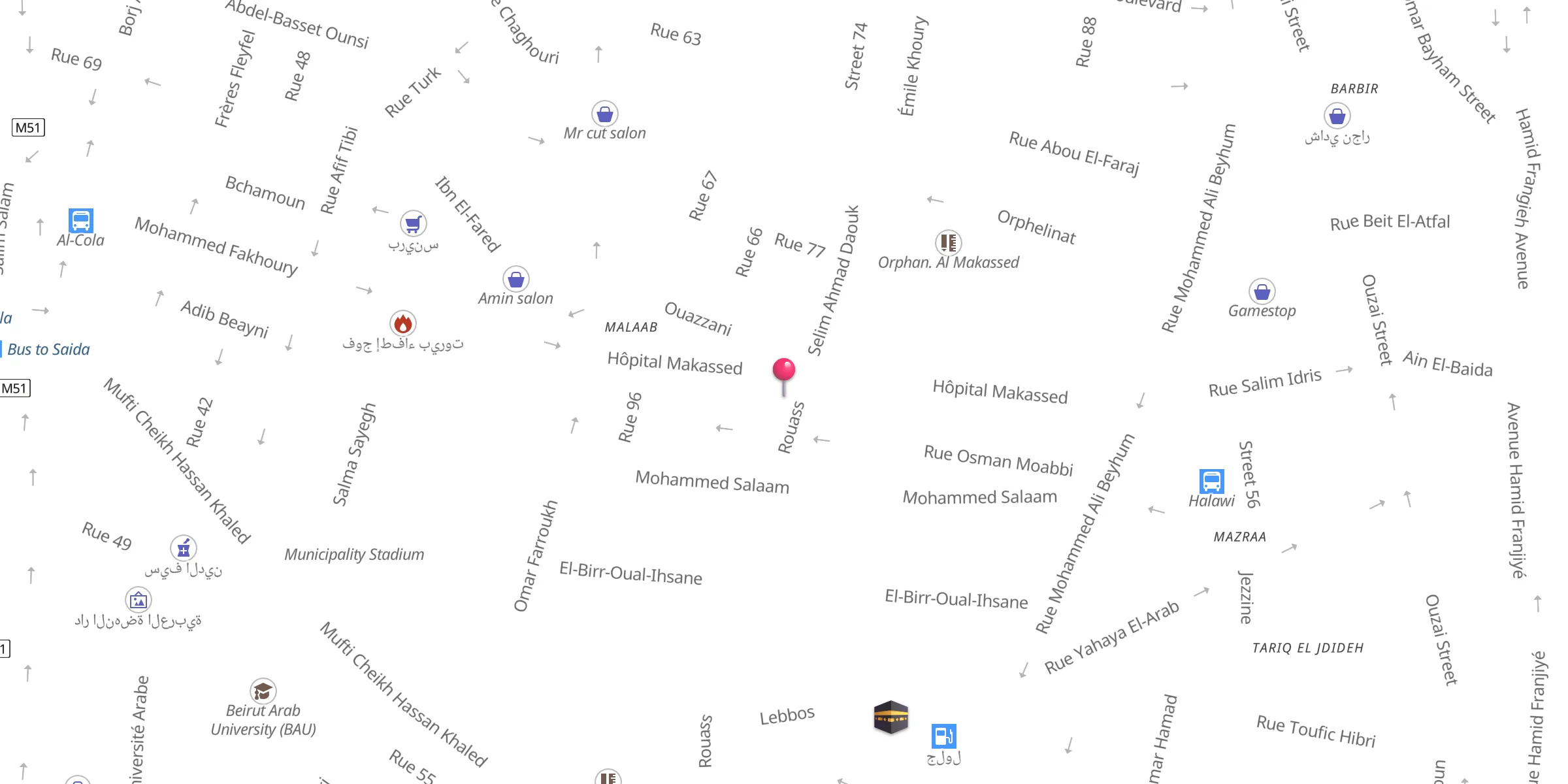 Carte de localisation : Omar Bin Abdul Aziz Mosque