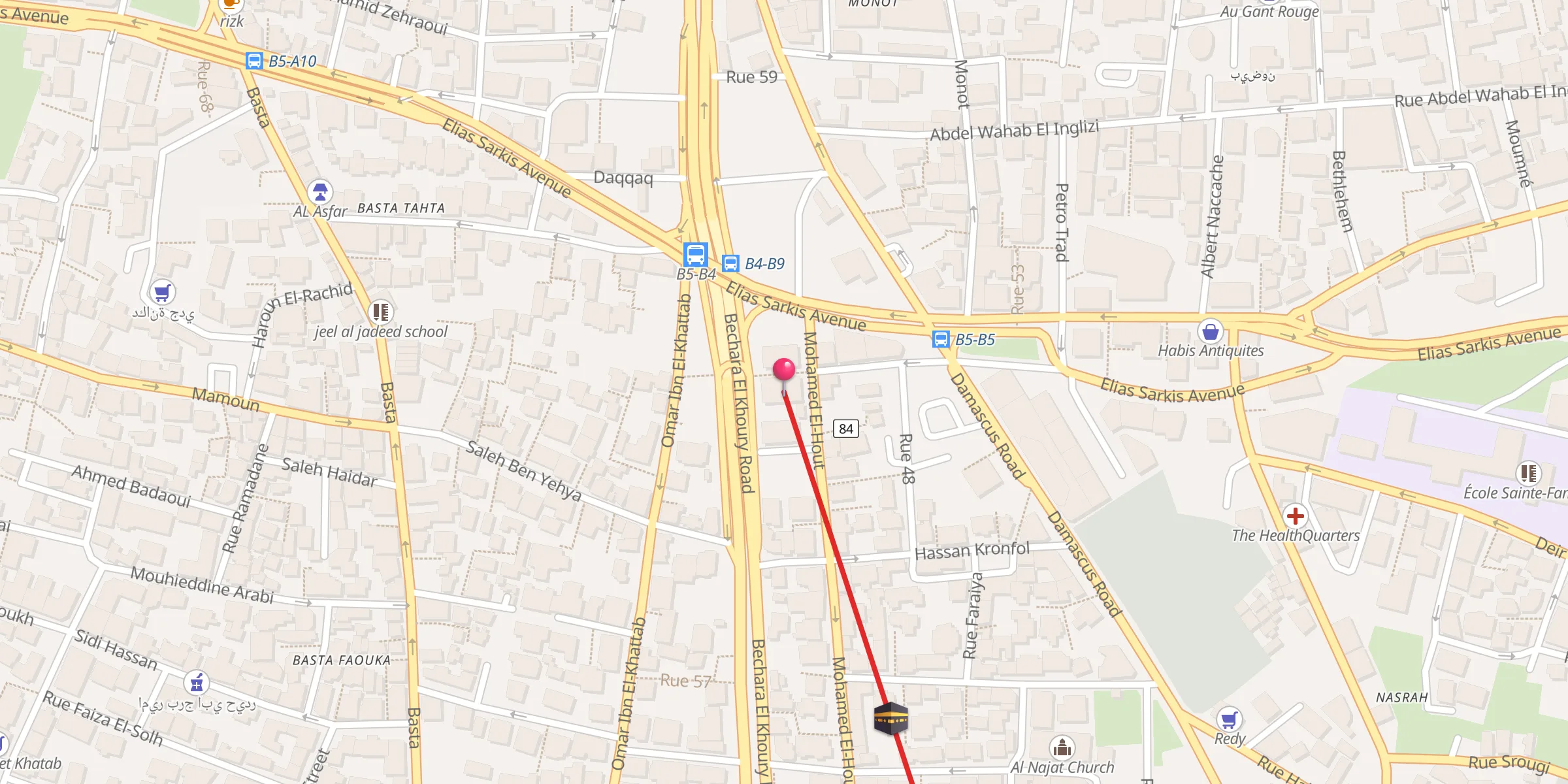 Carte de localisation : Osman Ben Affan Mosque