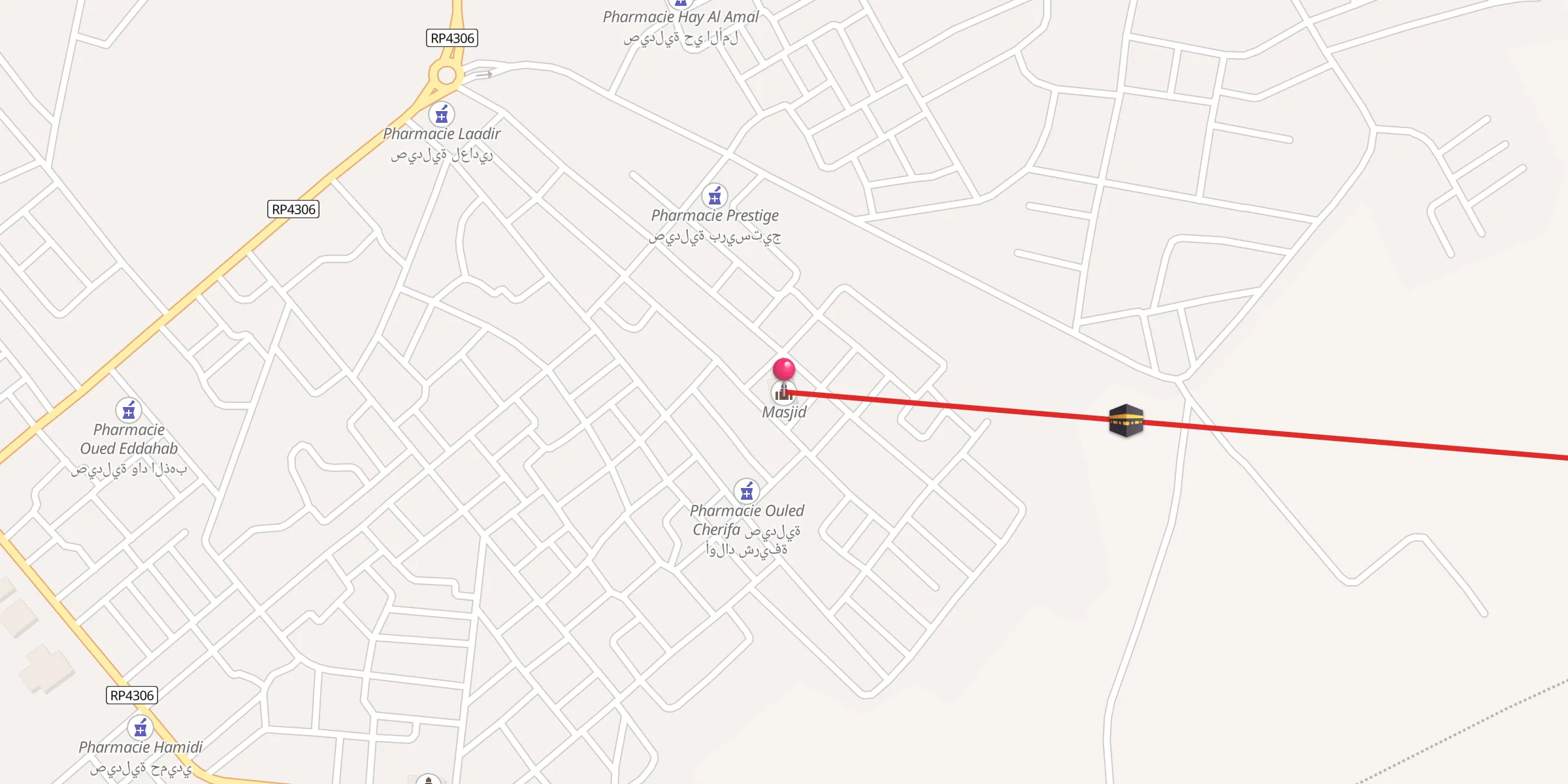 Carte de localisation : Masjid