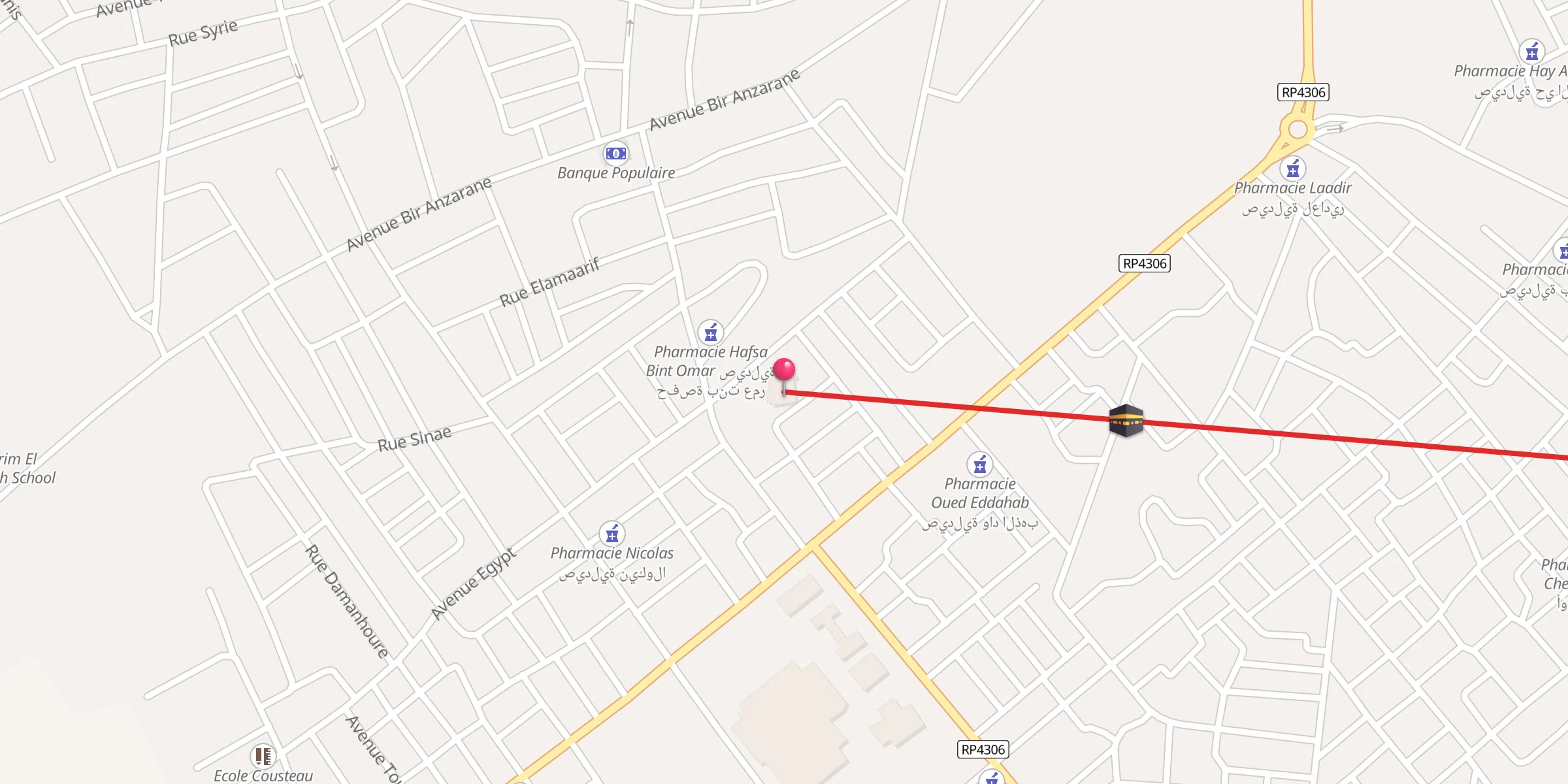 Carte de localisation : Masjid Salam