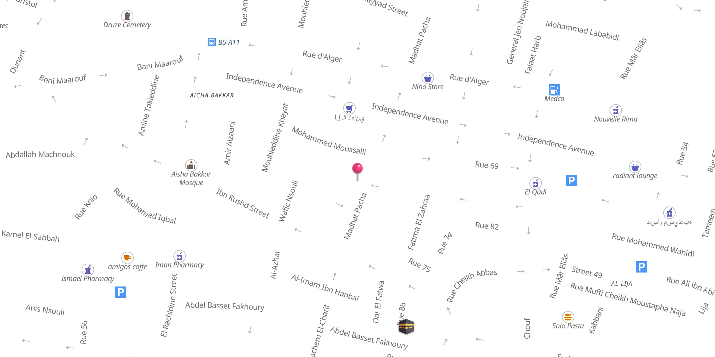 Carte de localisation : Al Farooq
