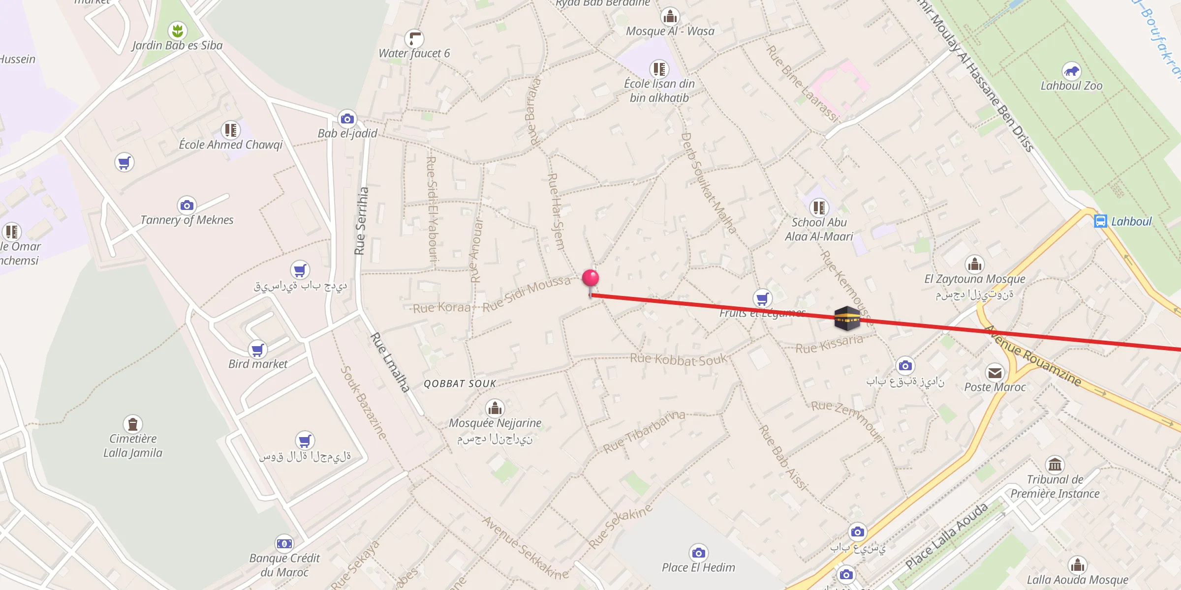Carte de localisation : jamaa touta