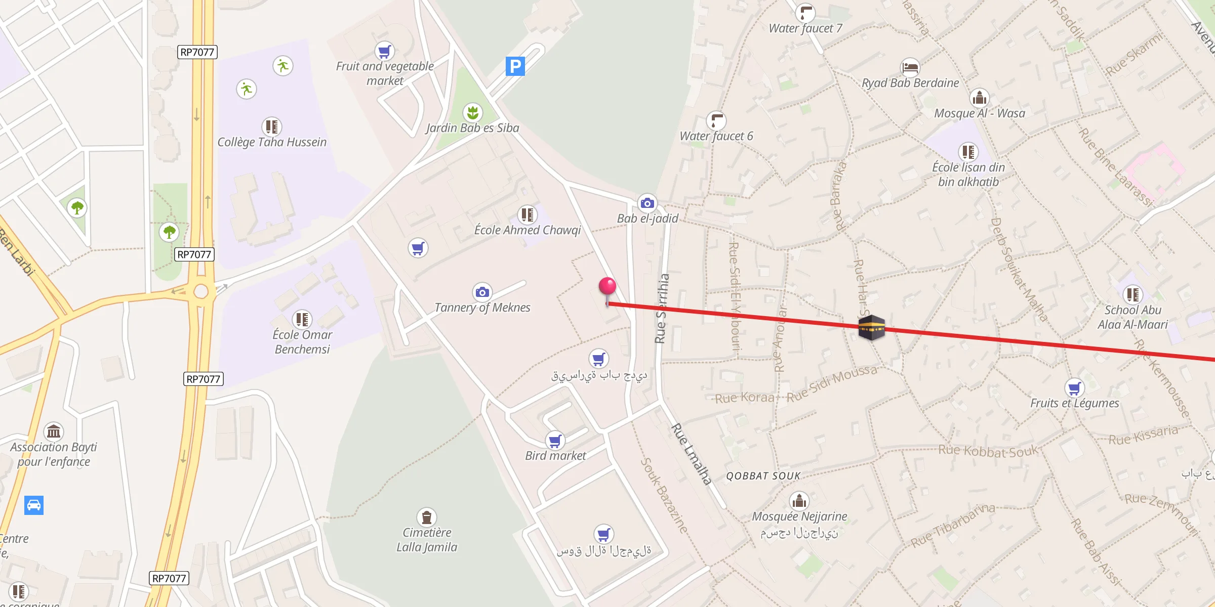 Carte de localisation : Qobbat Souk