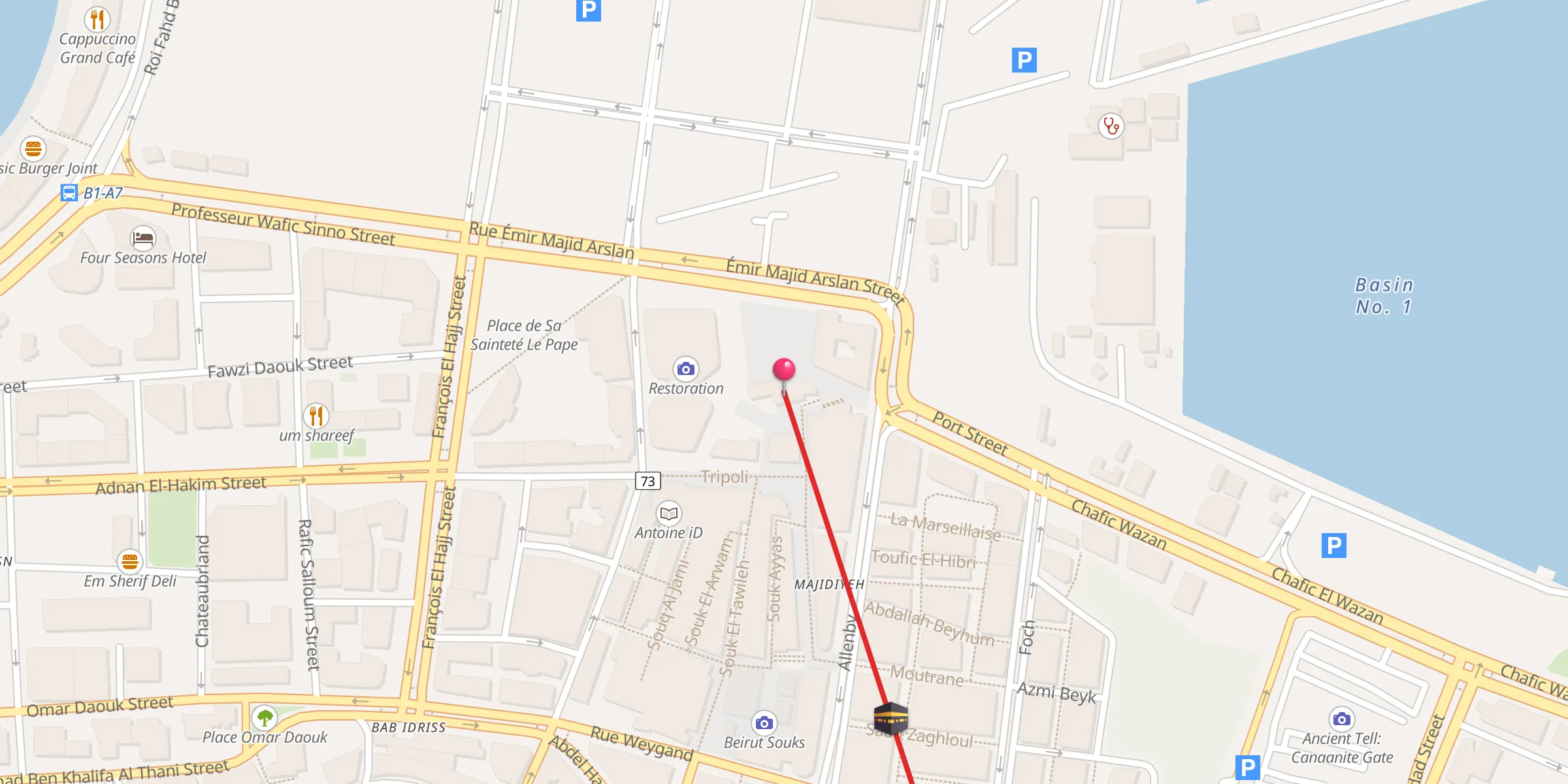 Carte de localisation : Al Majidieh