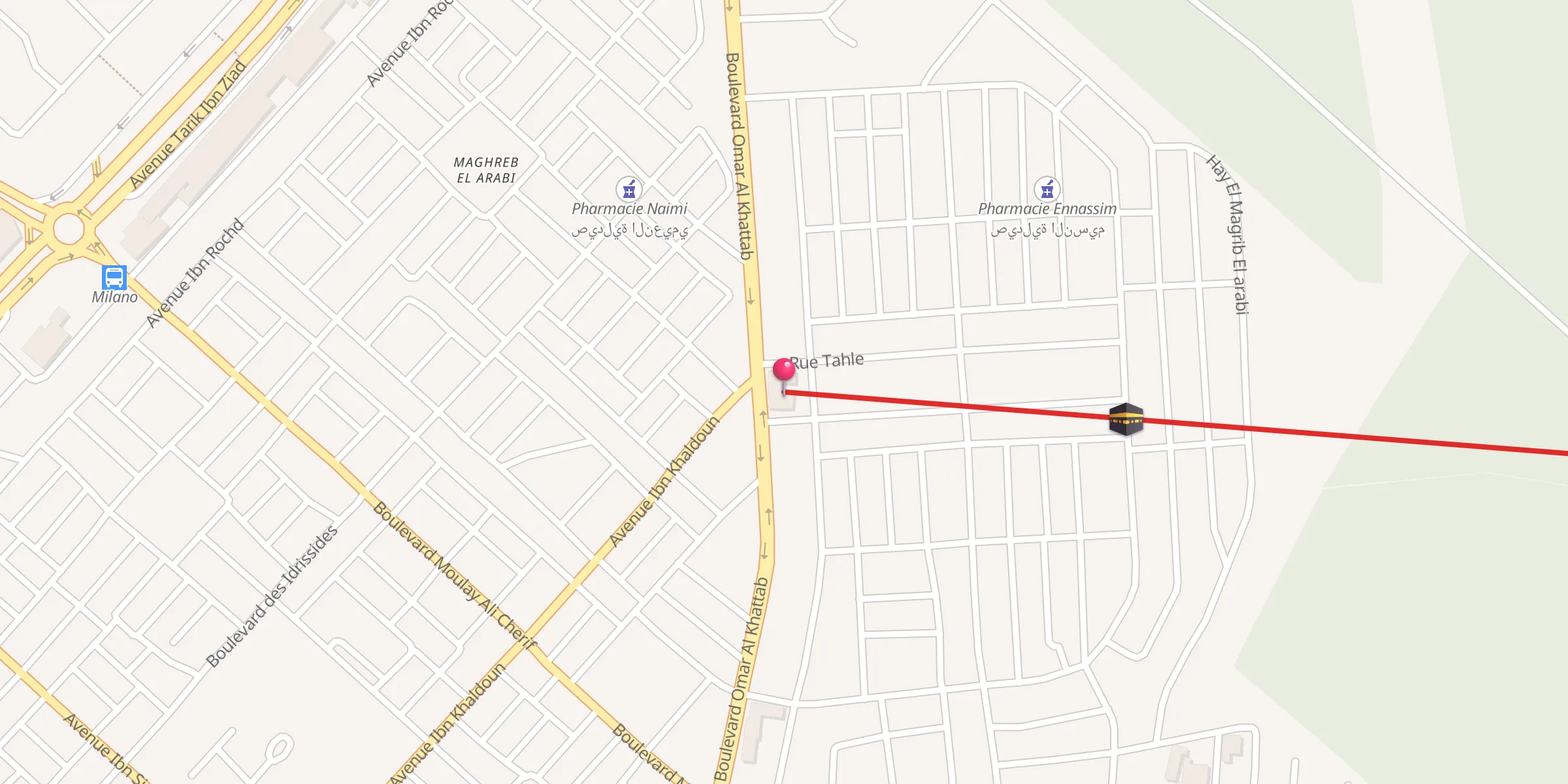 Carte de localisation : Mosquee Enasser