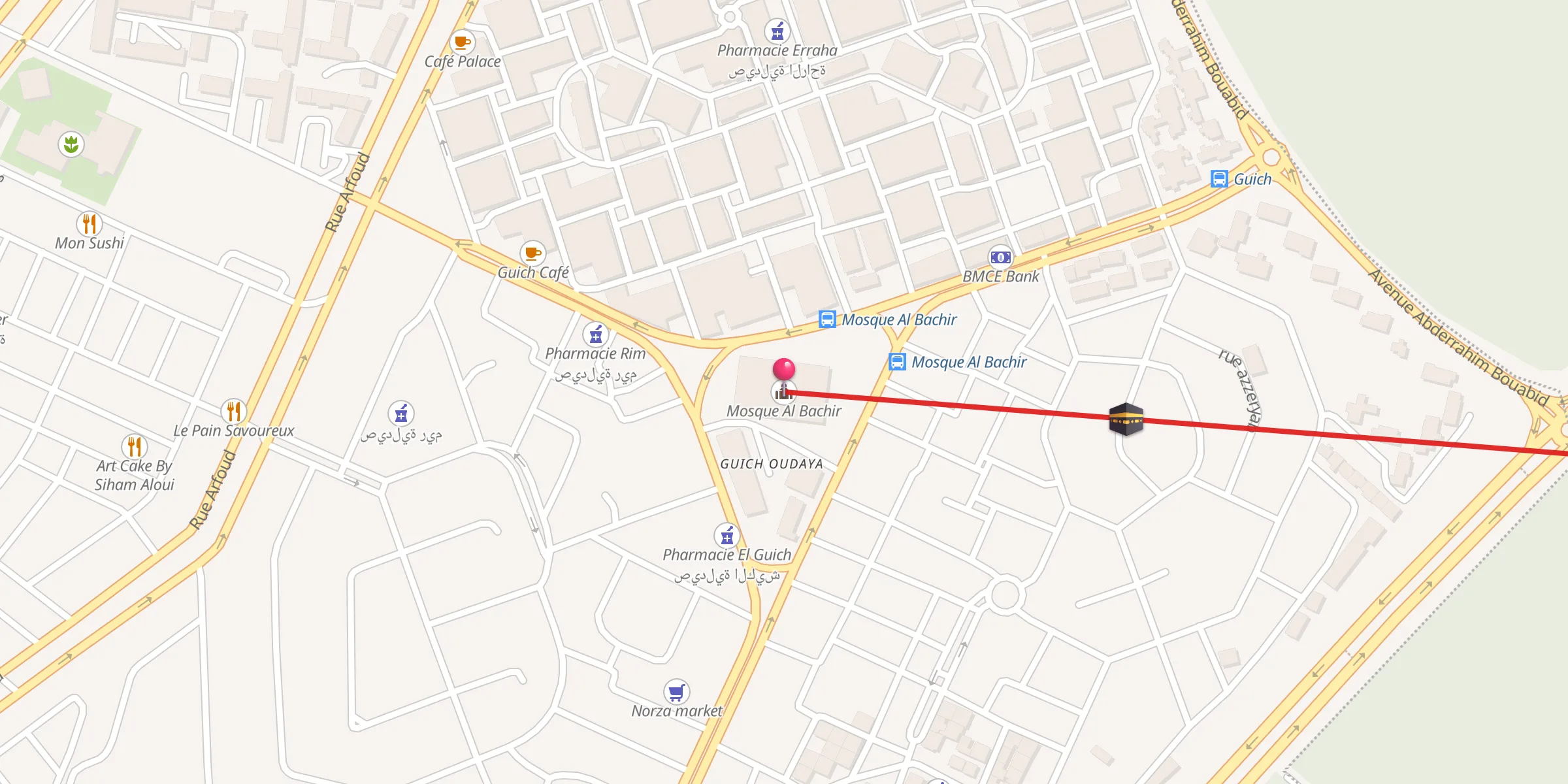 Carte de localisation : Mosque Al Bachir