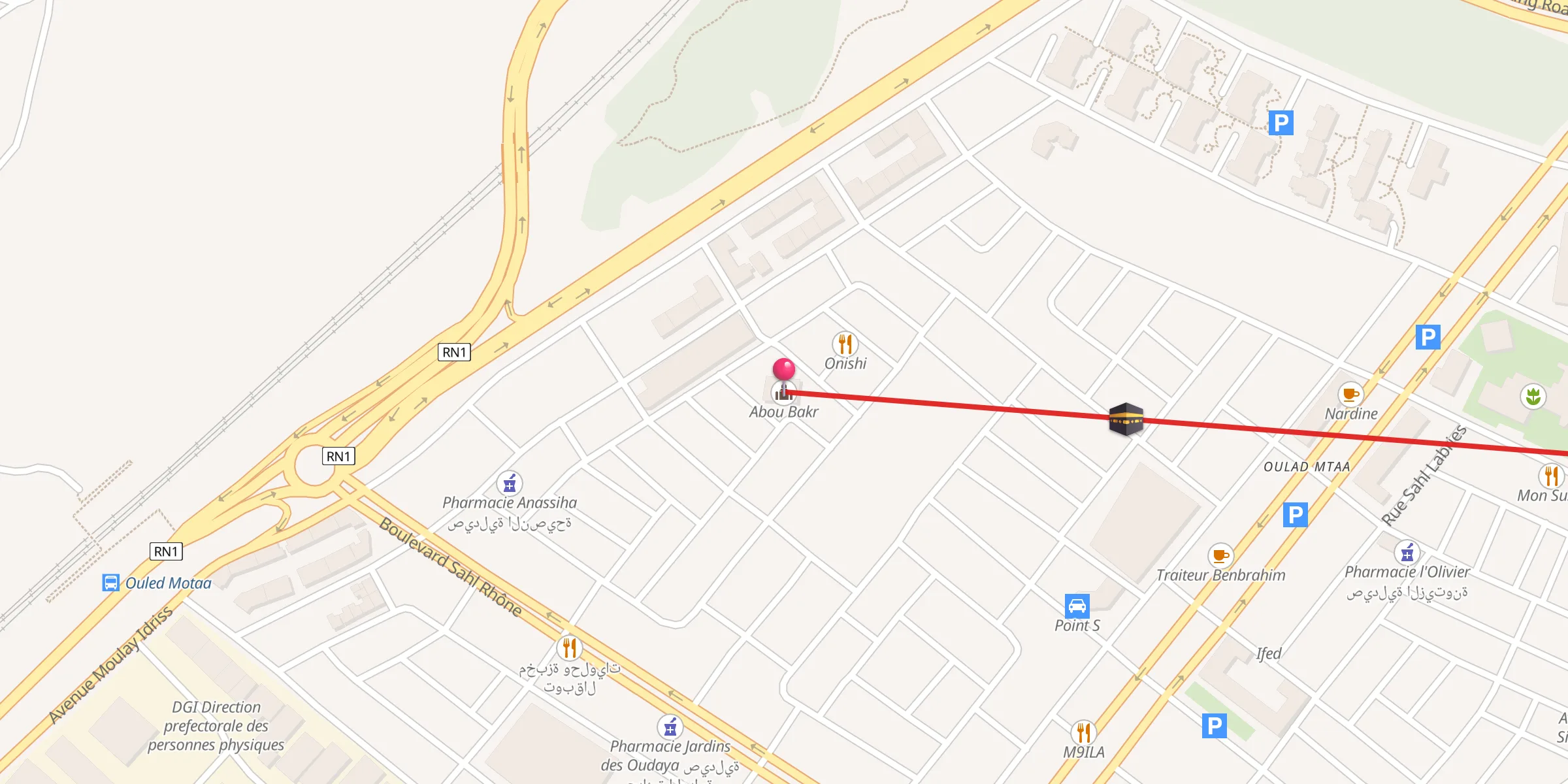 Carte de localisation : Abou Bakr