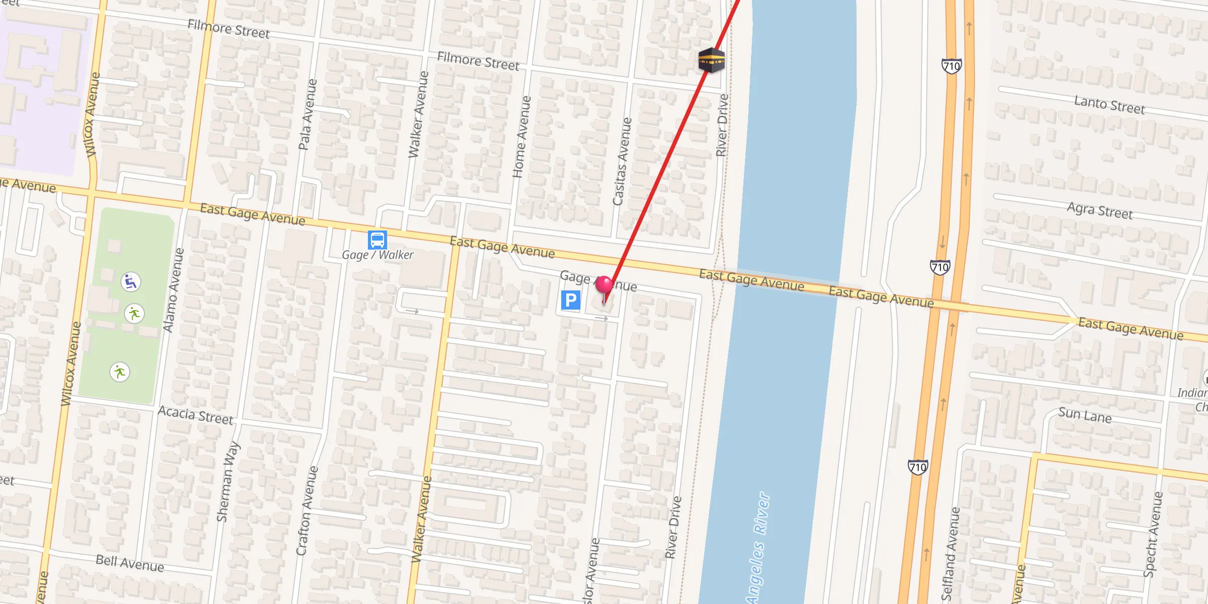Carte de localisation : Bell Islamic Center