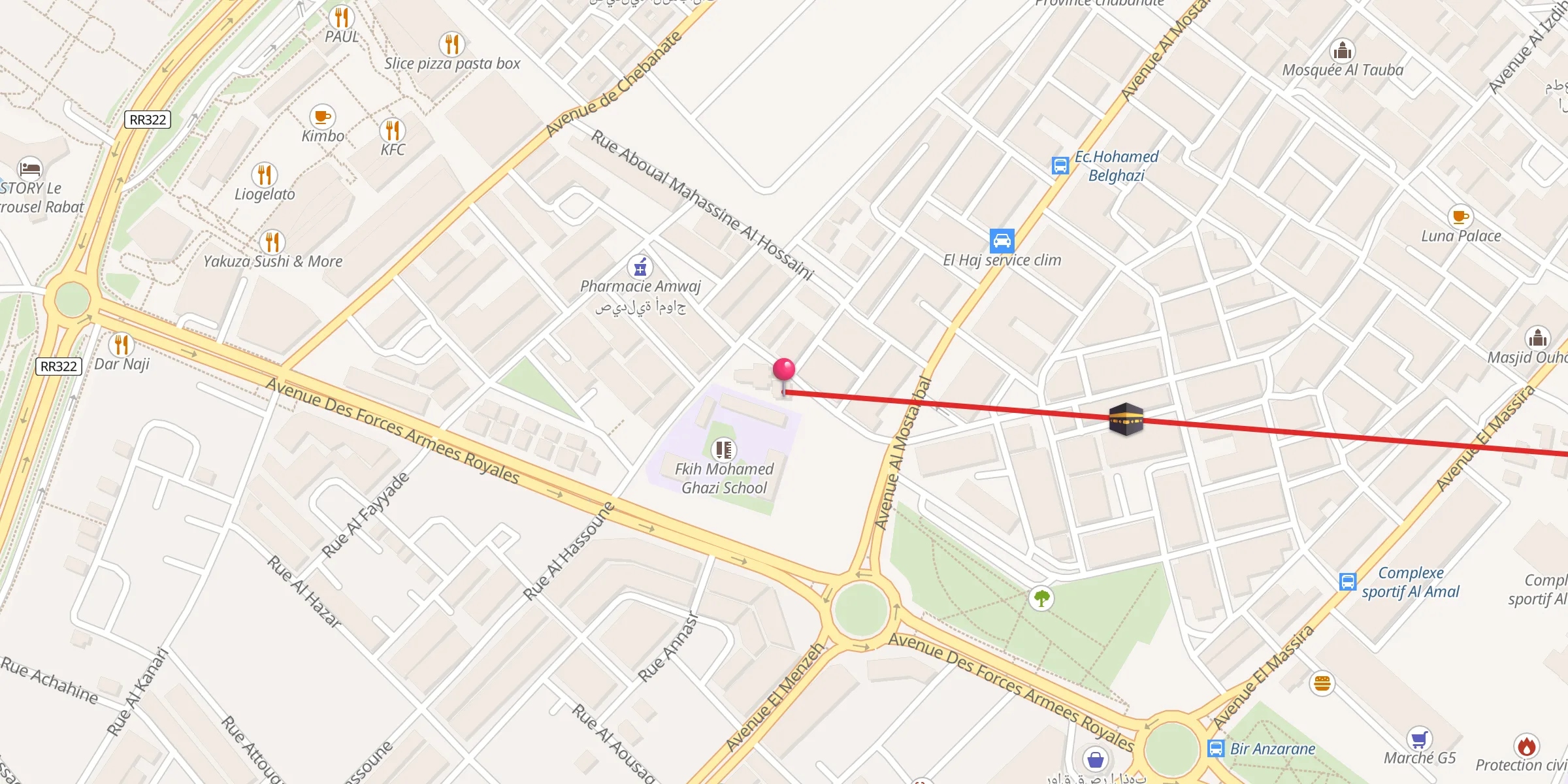 Carte de localisation : Al Farouq Mosque