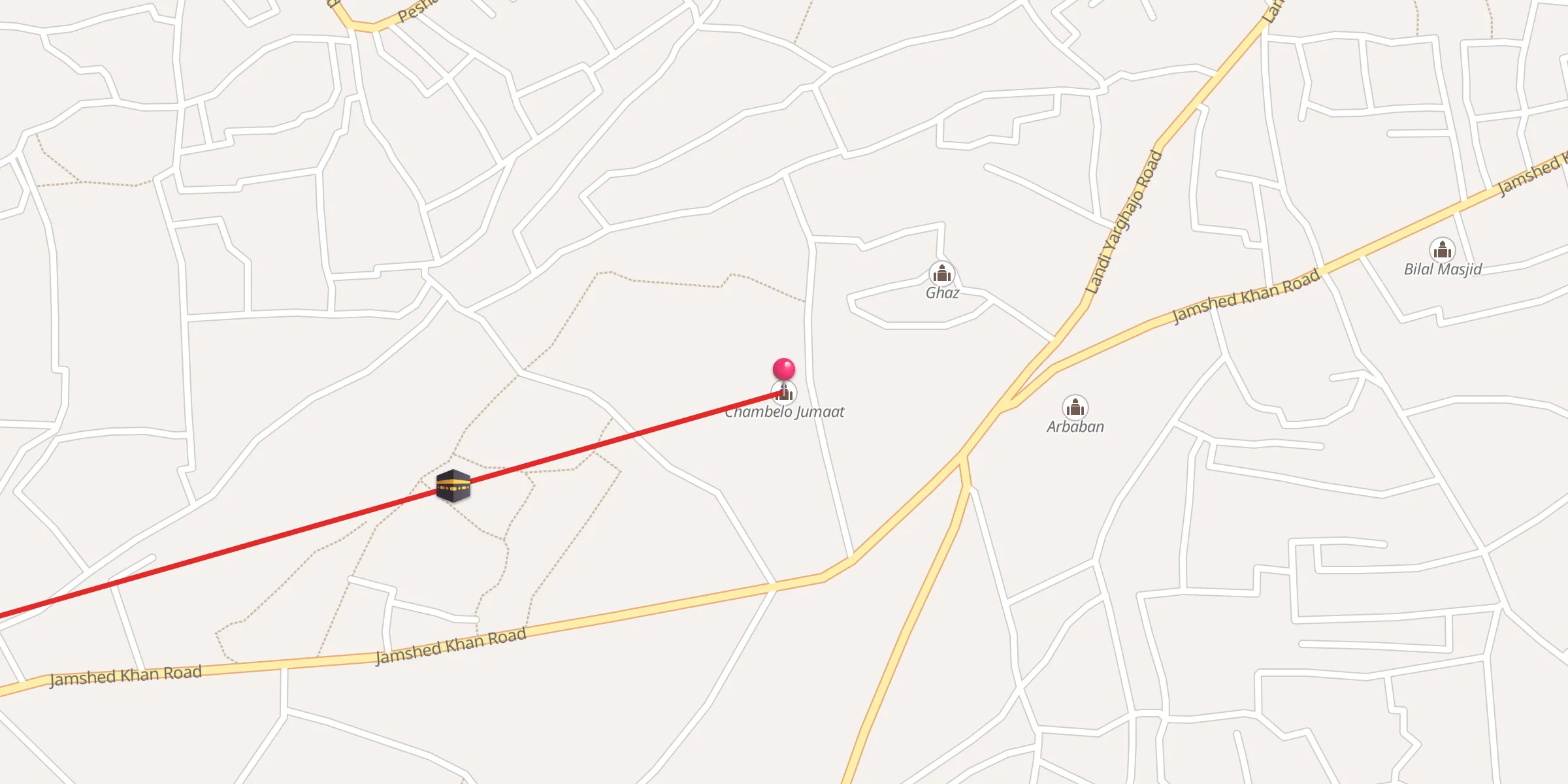 Carte de localisation : Chambelo Jumaat