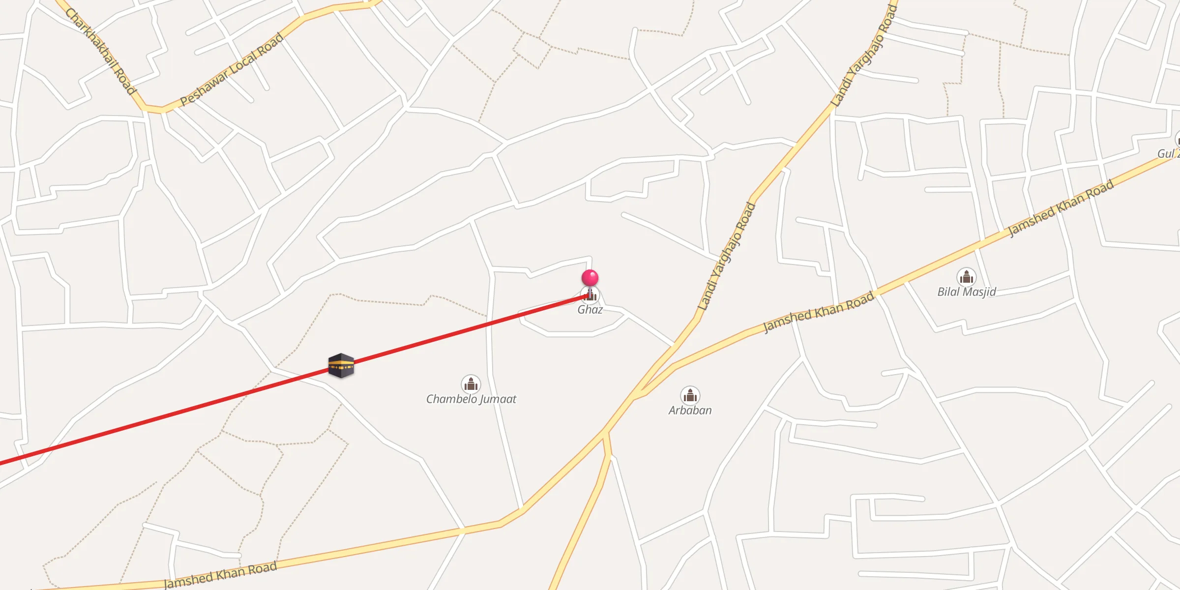 Carte de localisation : Ghaz