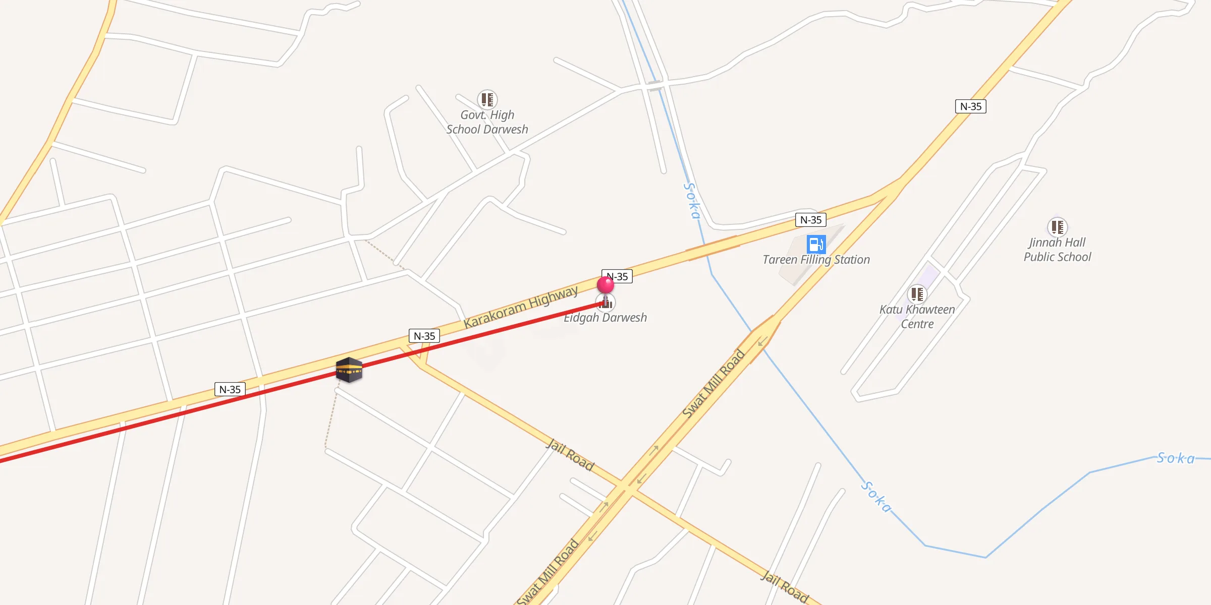 Carte de localisation : Eidgah Darwesh