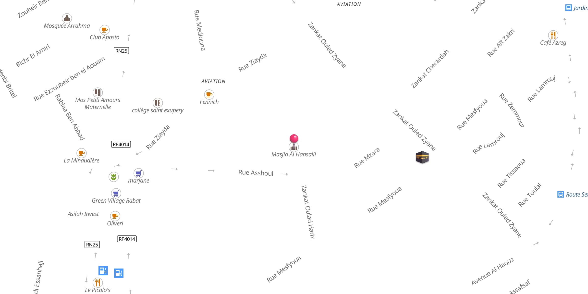 Carte de localisation : Masjid Al Hansalli