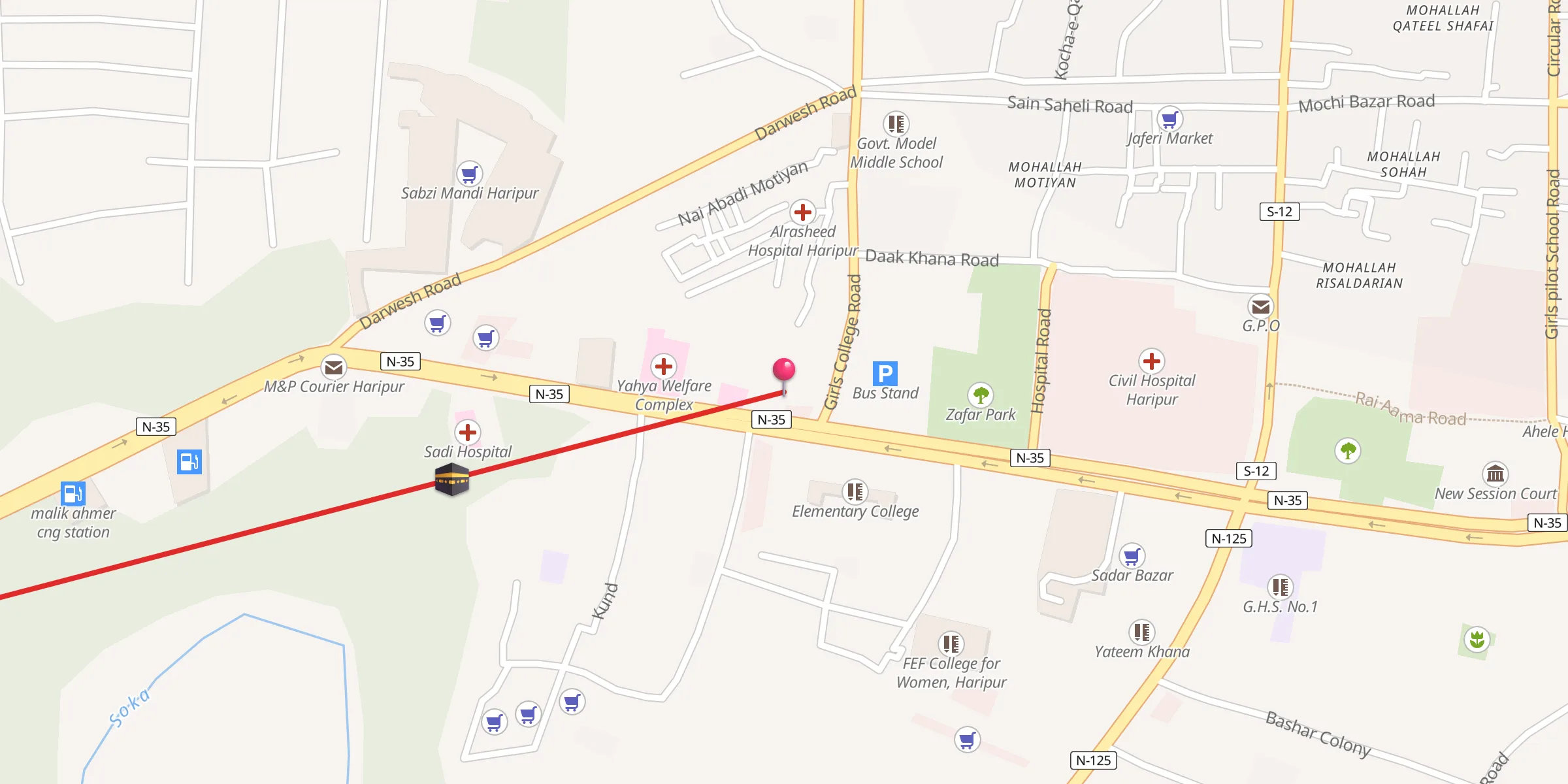 Carte de localisation : Masjid Muslimeen