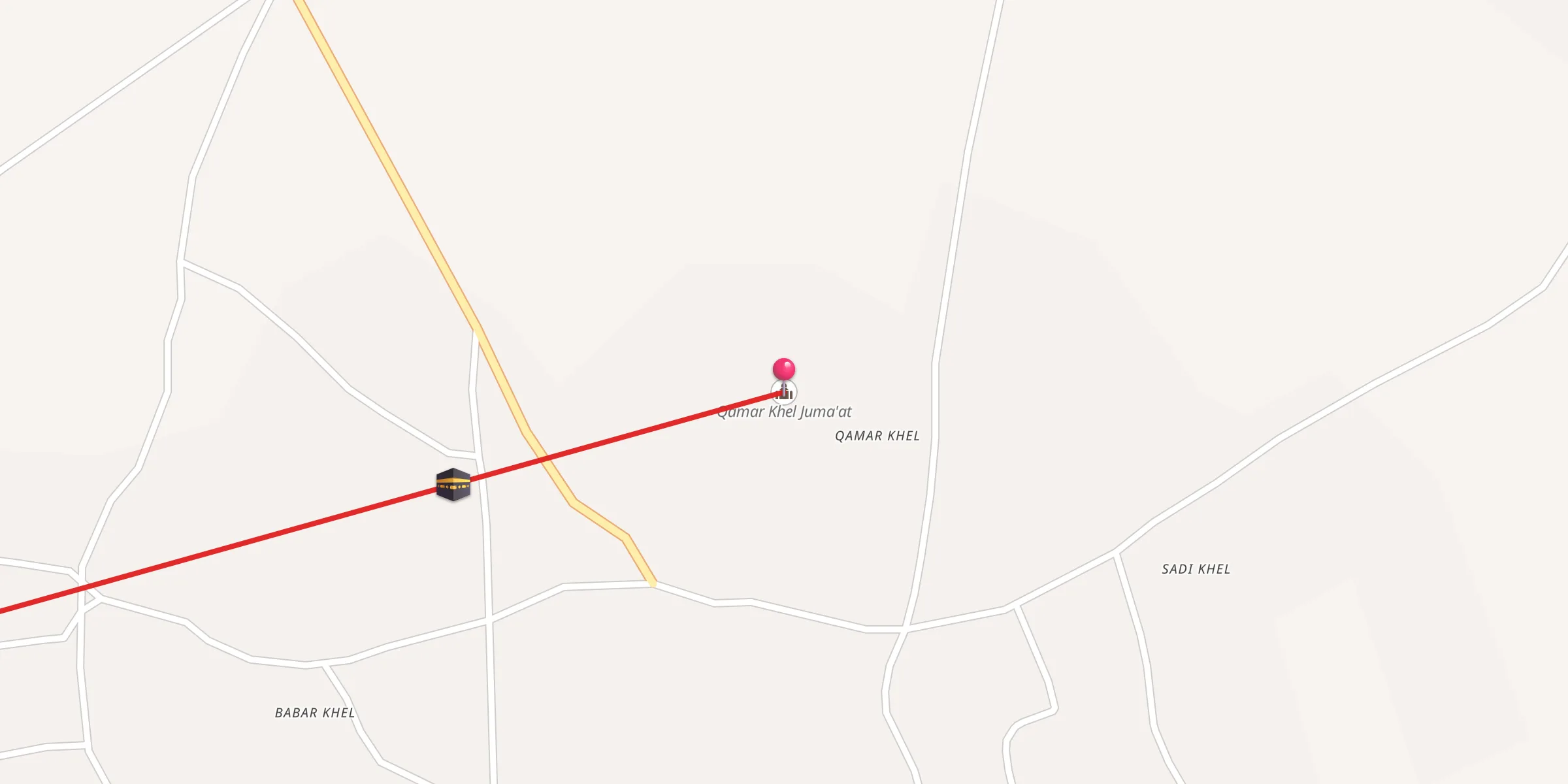 Carte de localisation : Qamar Khel Juma'at