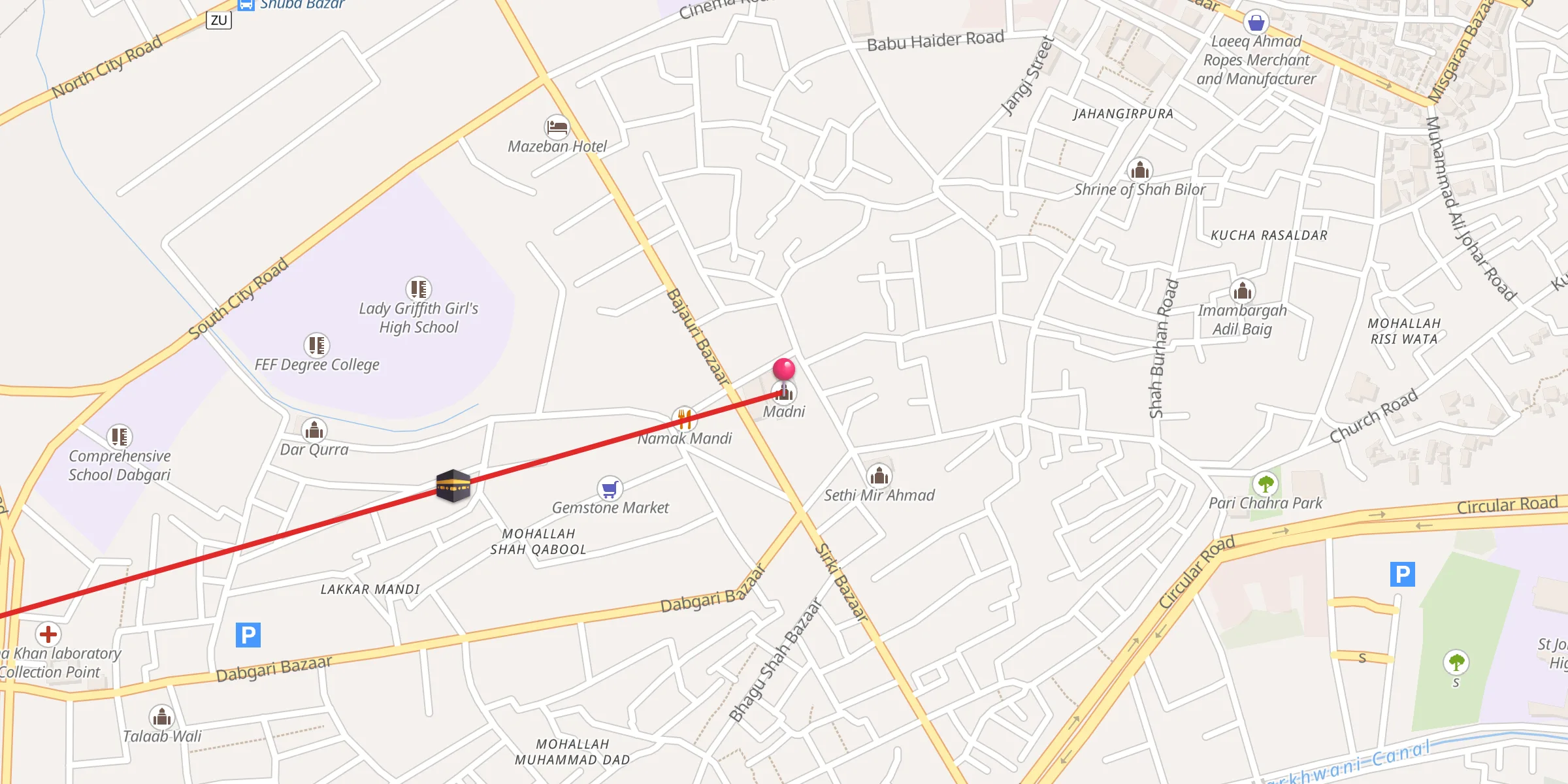 Carte de localisation : Madni