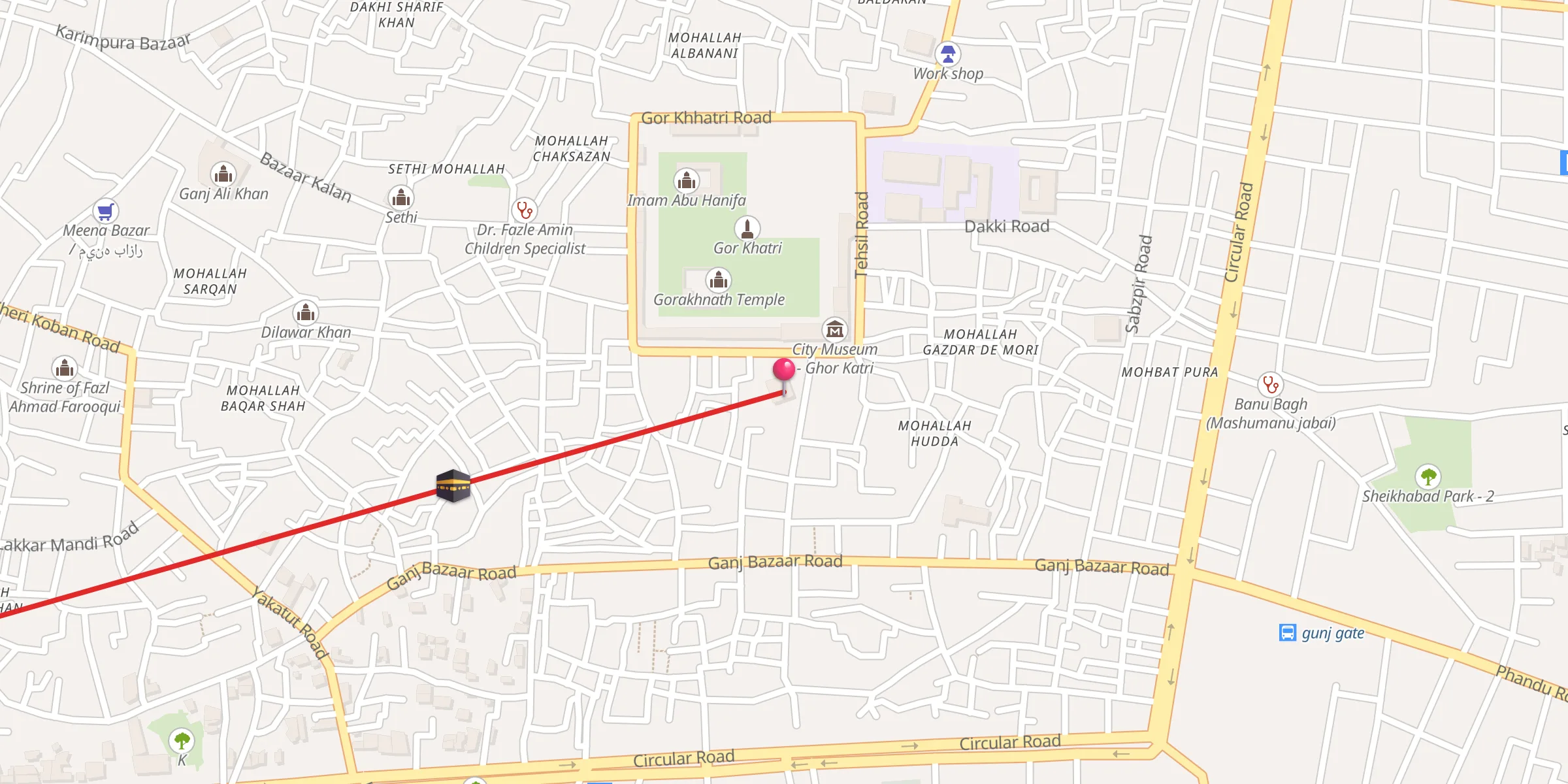 Carte de localisation : Khwaja Maruf
