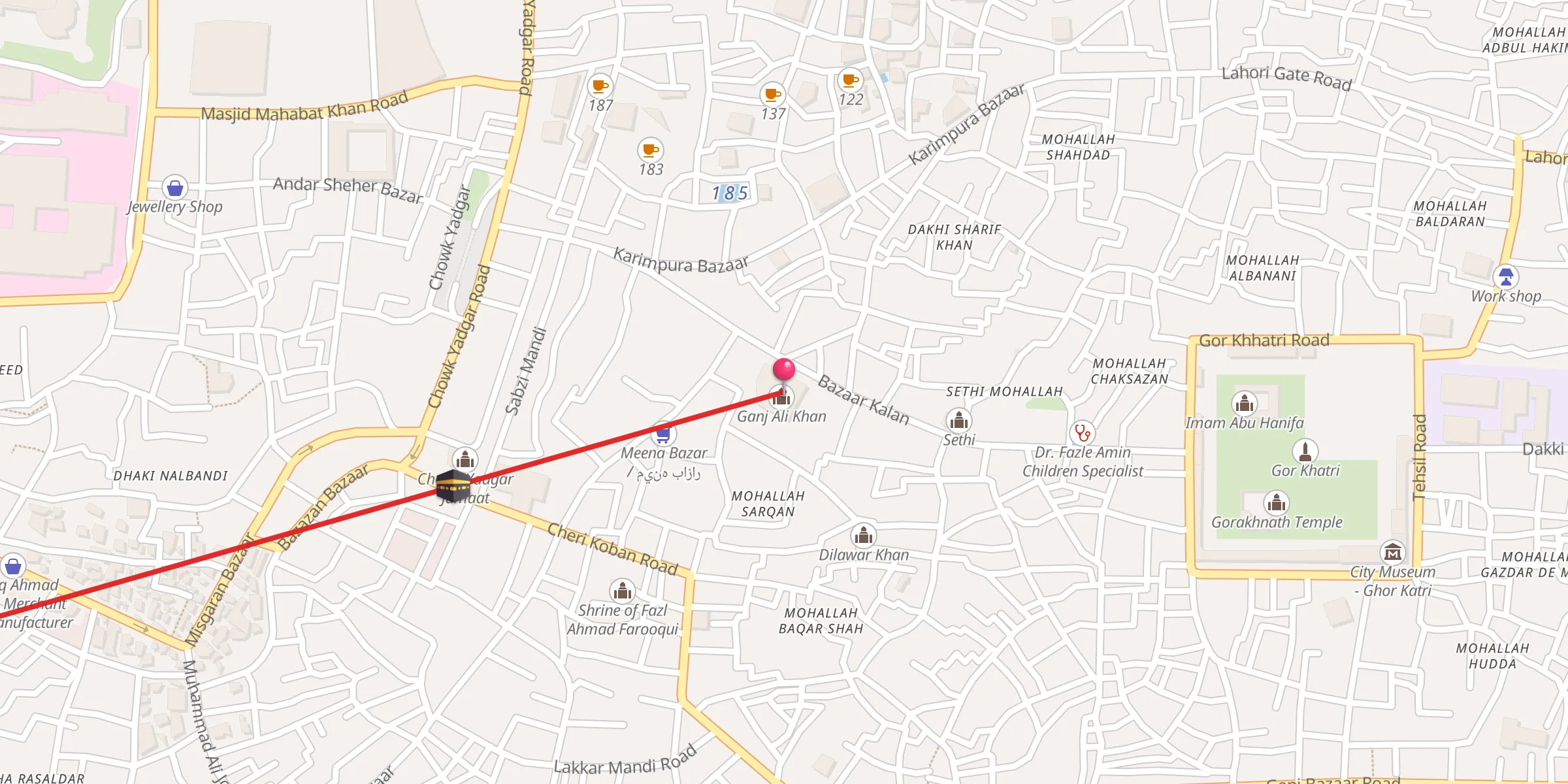 Carte de localisation : Ganj Ali Khan