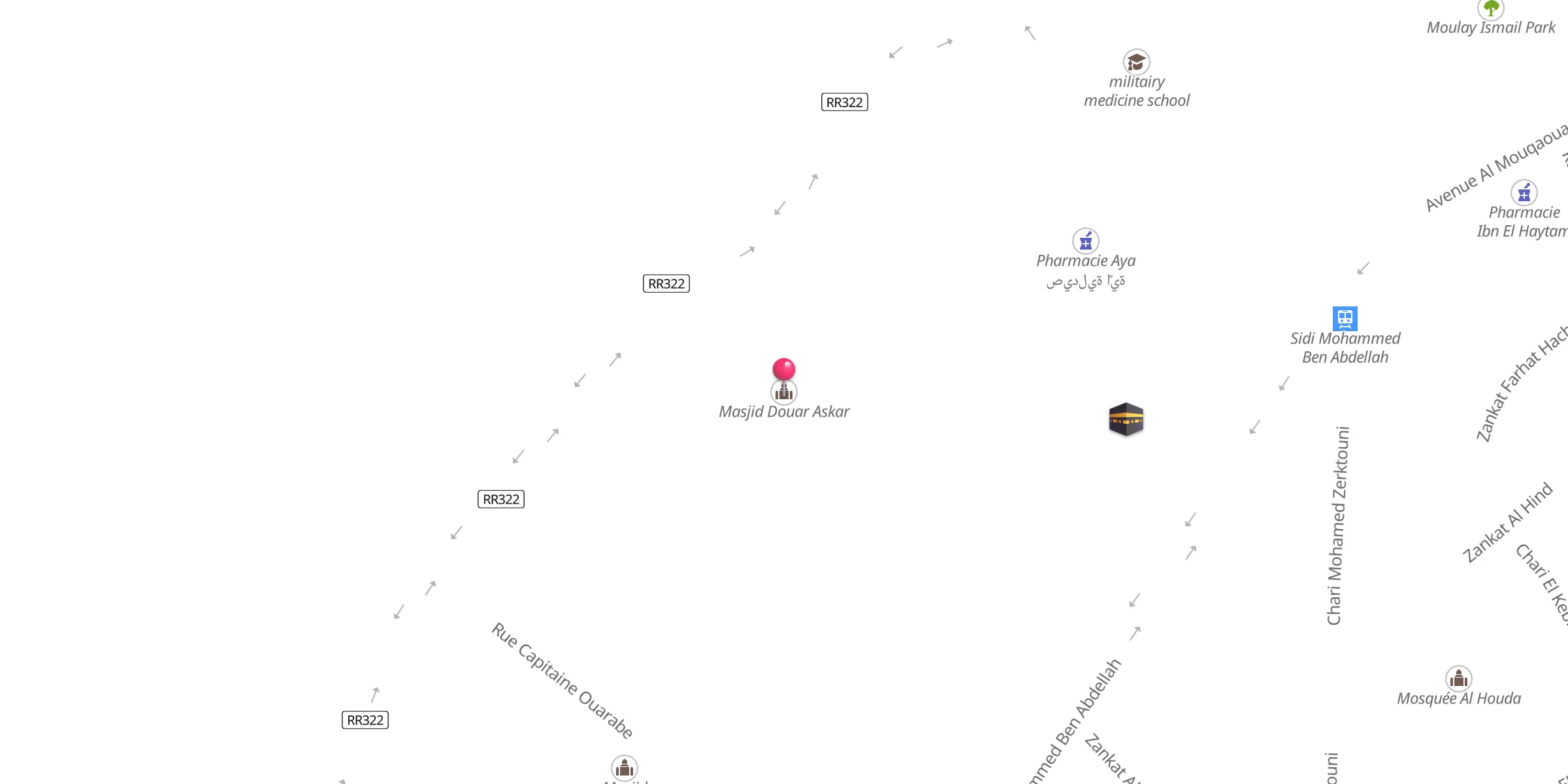 Carte de localisation : Masjid Douar Askar