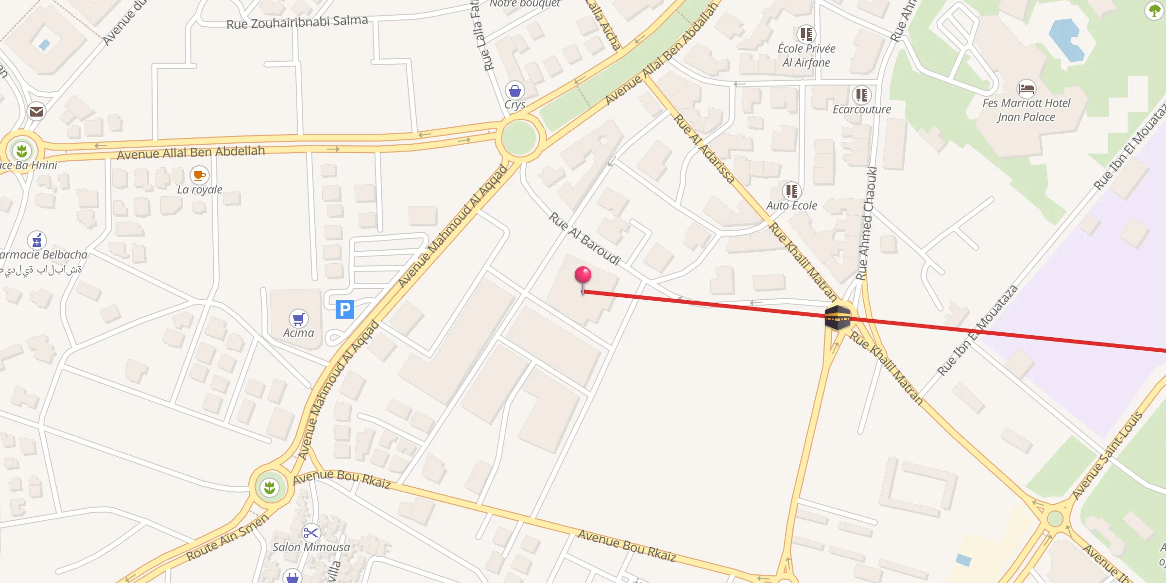 Carte de localisation : Mosquée Al Qods