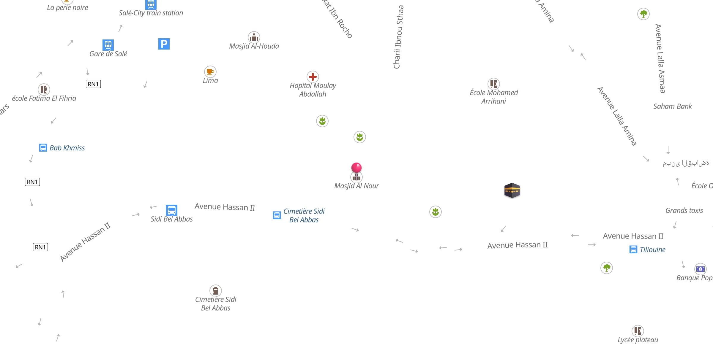 Carte de localisation : Masjid Al Nour