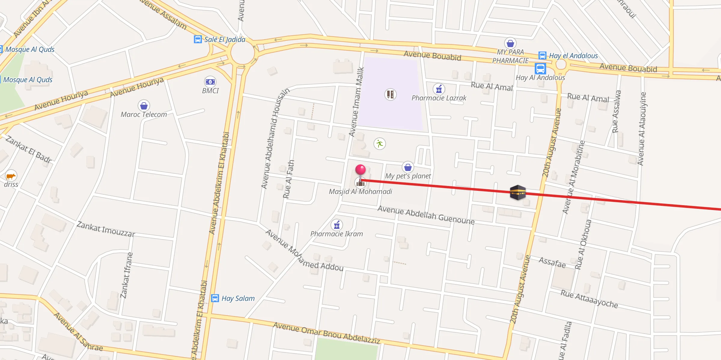 Carte de localisation : Masjid Al Mohamadi