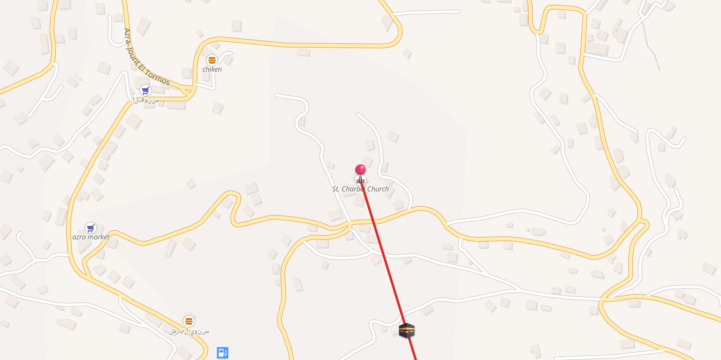 Carte de localisation : St. Charbel Church
